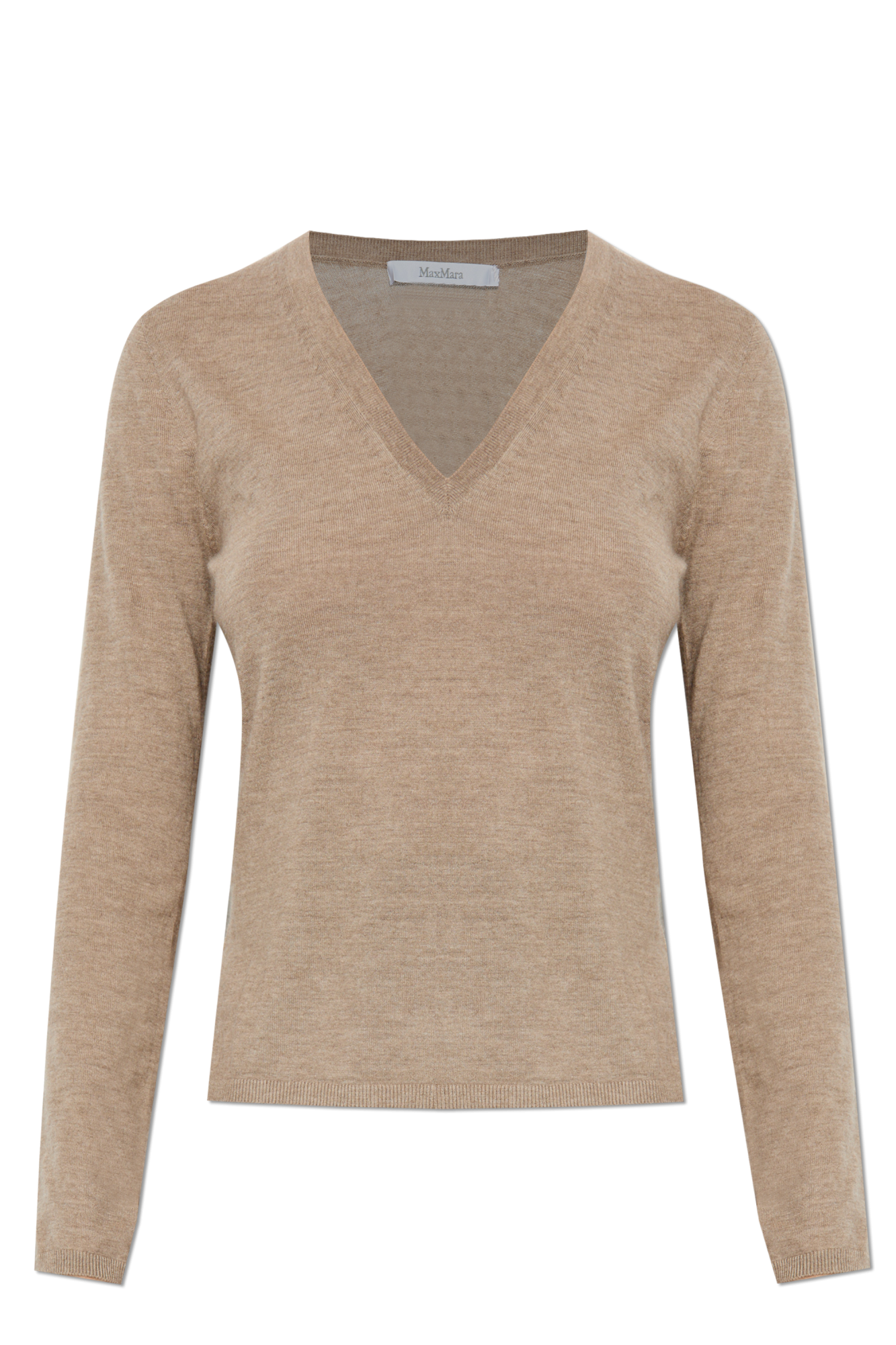 Max Mara Kaszmirowy Sweter ‘Lince’, Kobiety, Beżowy