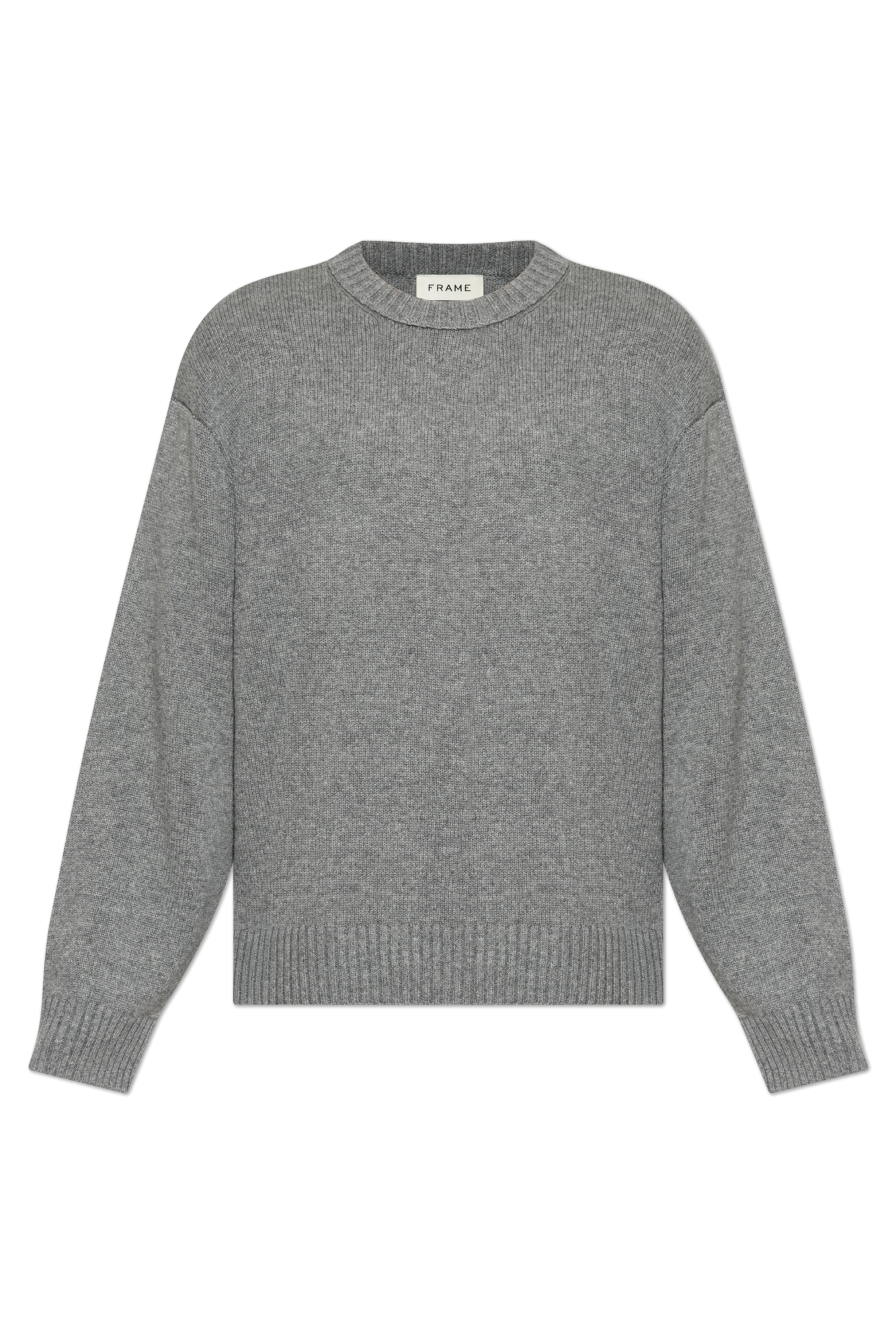 FRAME Kaszmirowy Sweter Z Okrągłym Dekoltem, Mężczyźni, Szary