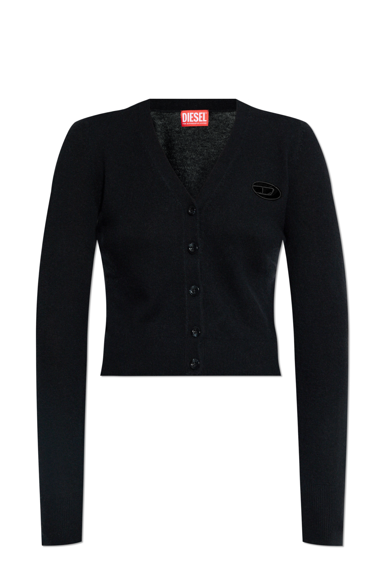 Diesel Kardigan `M-ARTE`, Kobiety, Czarny