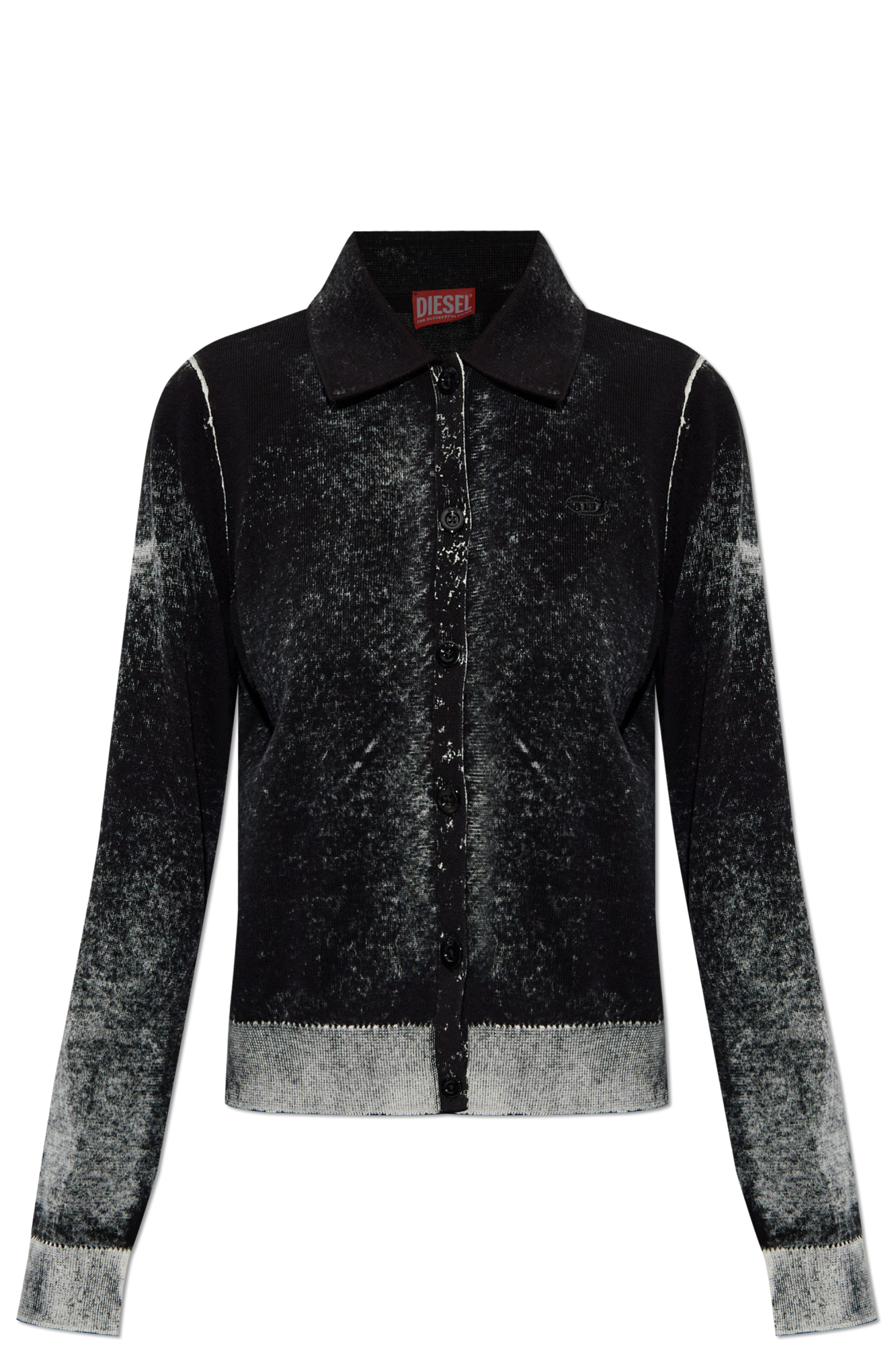 Diesel Kardigan `M-LOREN`, Kobiety, Czarny