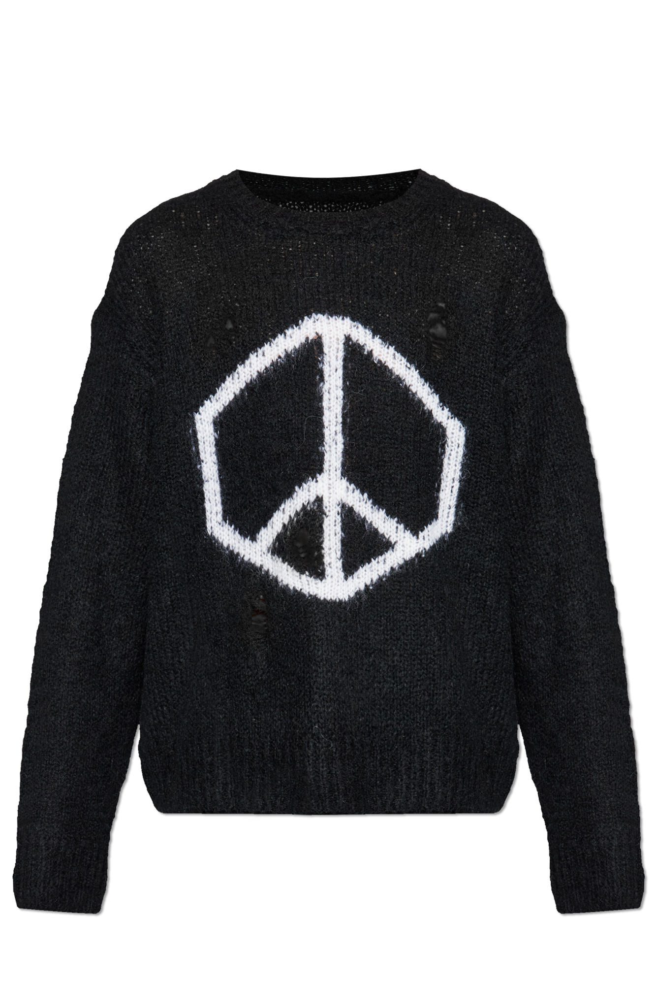 AllSaints Sweter `Message`, Mężczyźni, Czarny