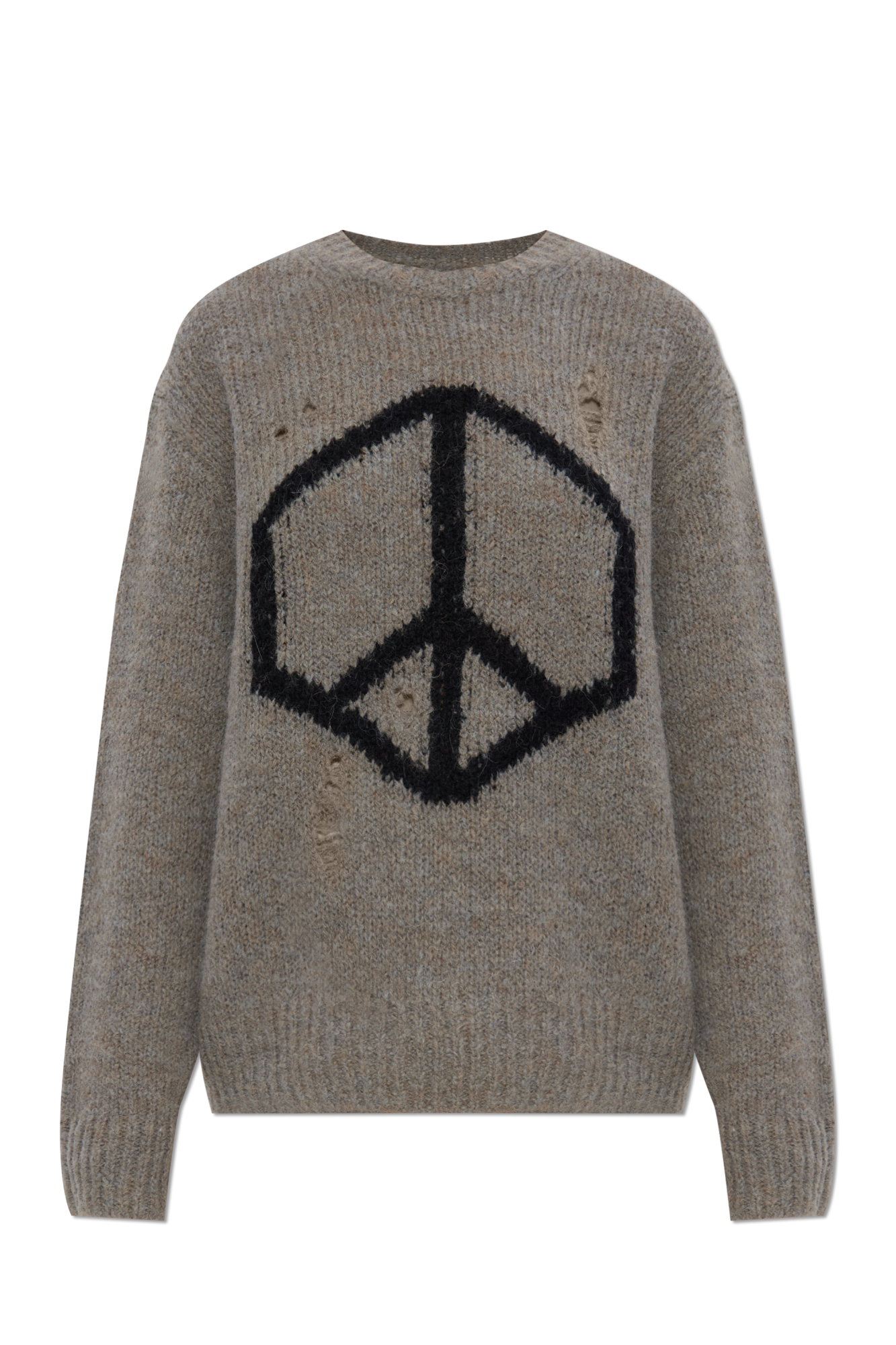 AllSaints Sweter `Message`, Kobiety, Szary