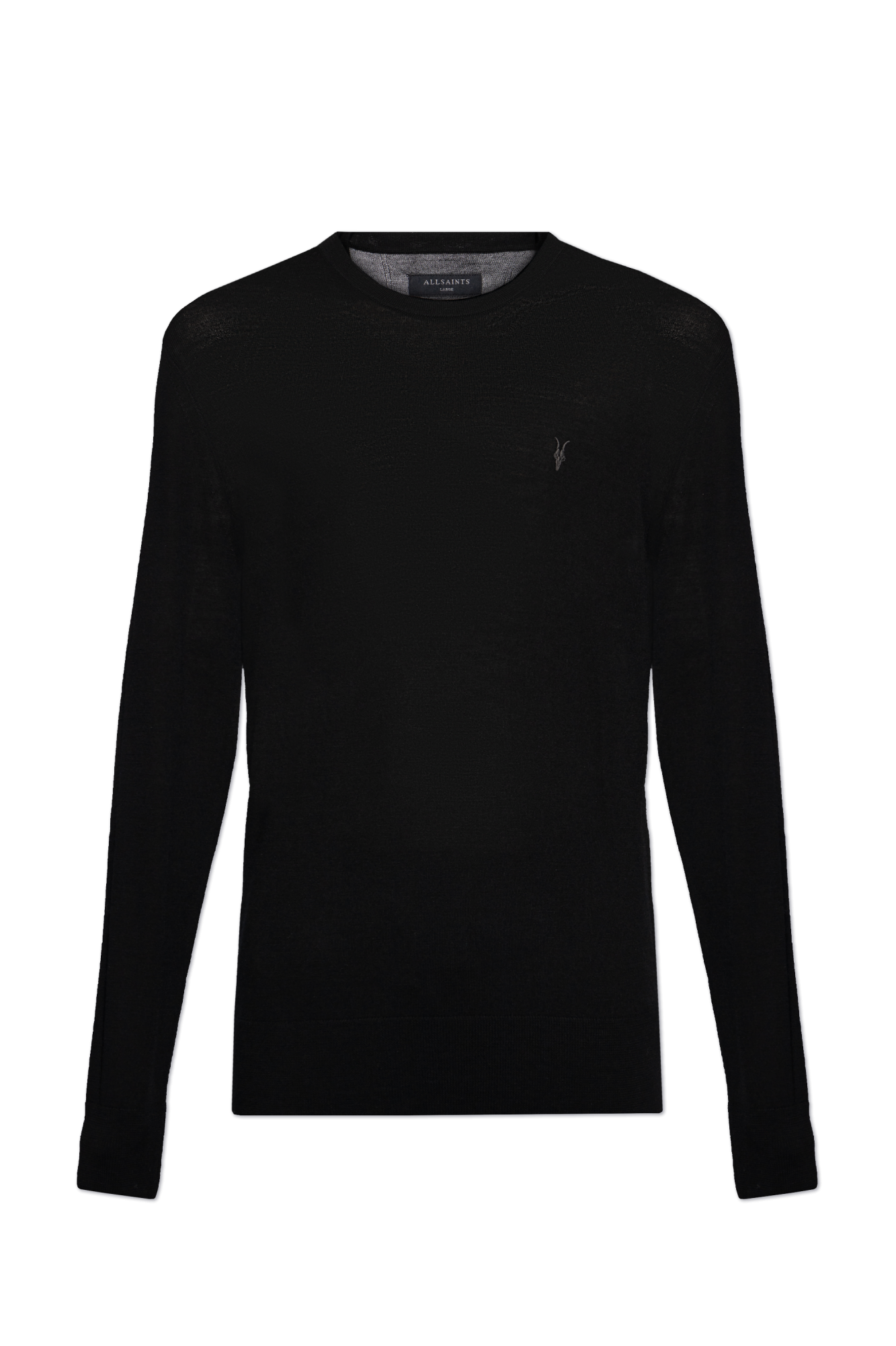 AllSaints Wełniany Sweter `Mode`, Mężczyźni, Czarny