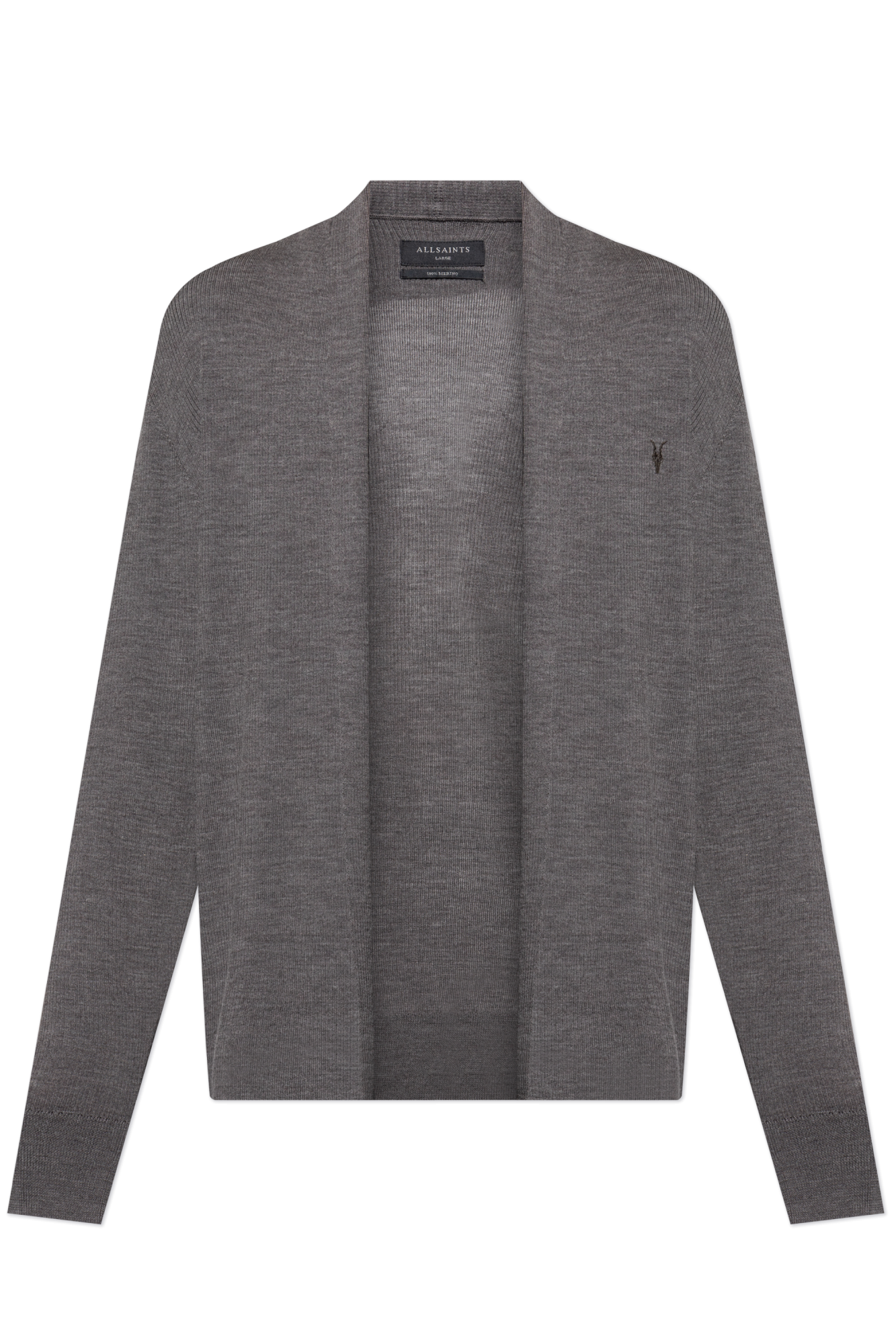 AllSaints Kardigan `Mode`, Mężczyźni, Szary