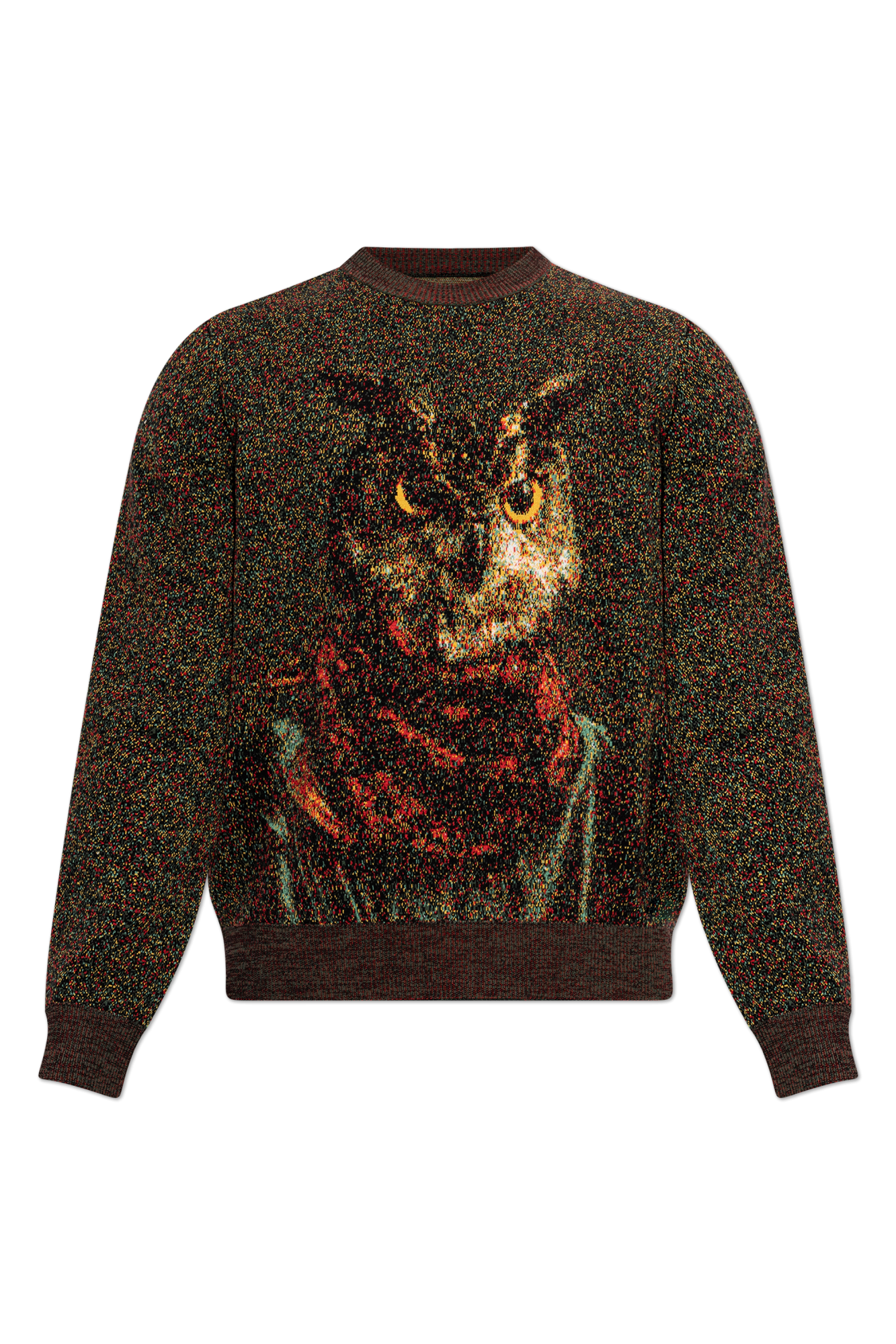 Etro Sweter Z Motywem Zwierzęcym, Mężczyźni, Brązowy