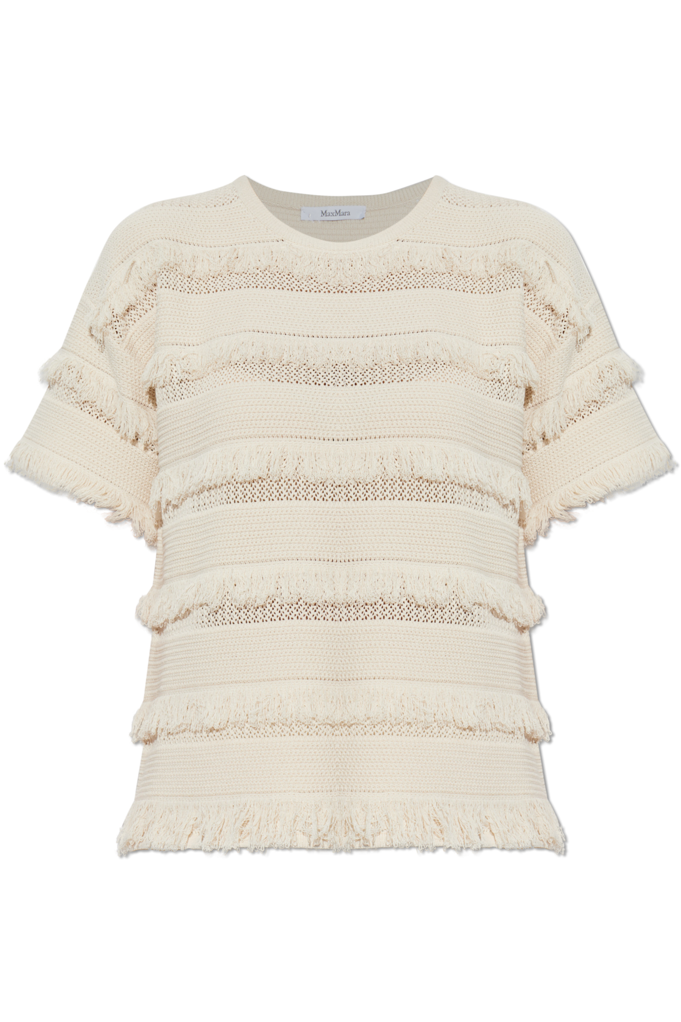 Max Mara Top `Garza`, Kobiety, Kremowy
