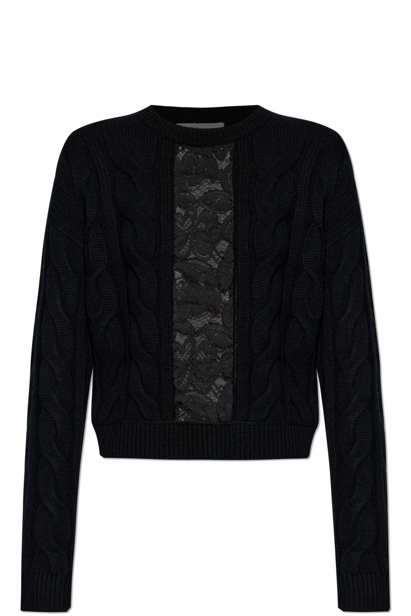 Max Mara Wełniany Sweter ‘Nostoc’, Kobiety, Czarny