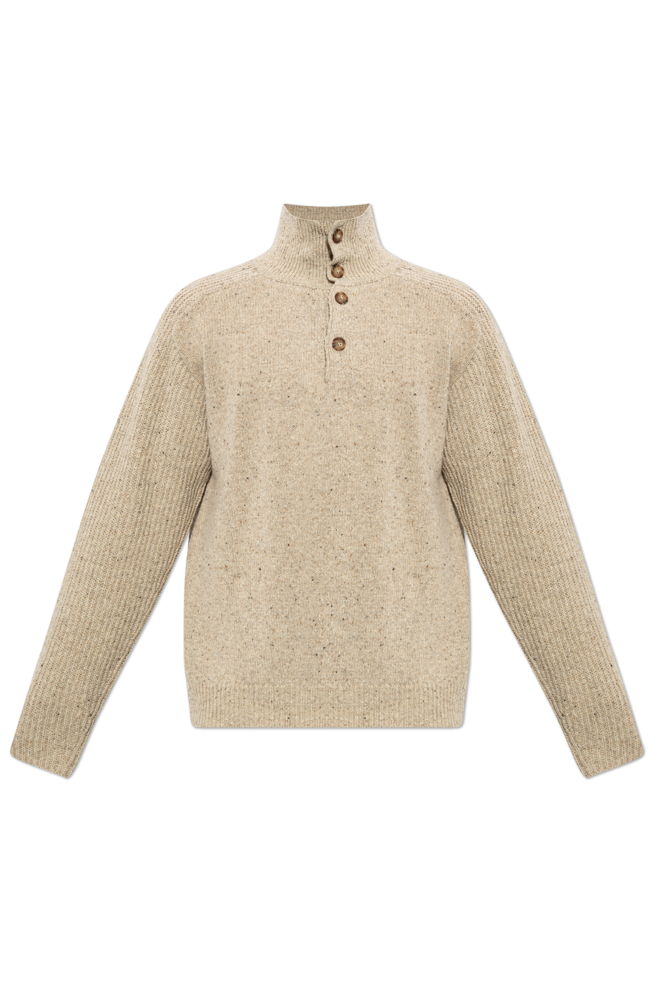 MARANT Wełniany Golf ‘Ken’, Mężczyźni, Beżowy