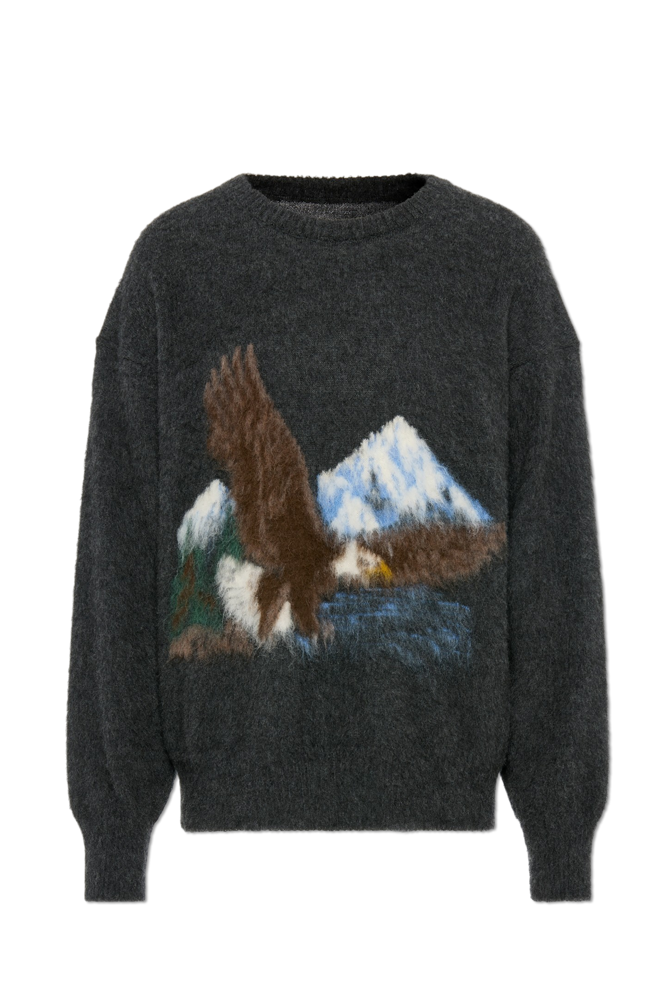 Maison Margiela Wełniany Sweter, Mężczyźni, Szary