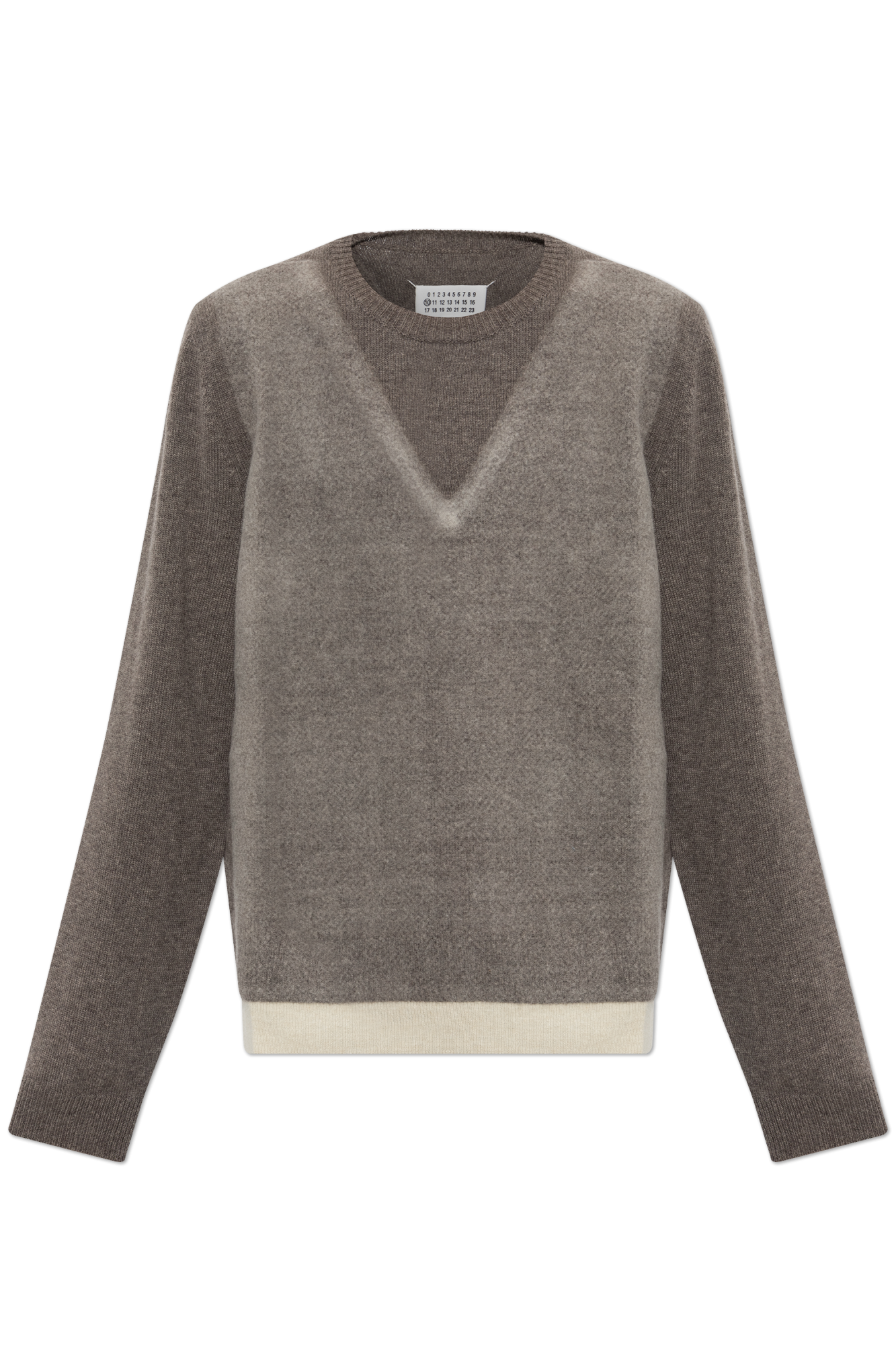 Maison Margiela Wełniany Sweter, Mężczyźni, Brązowy