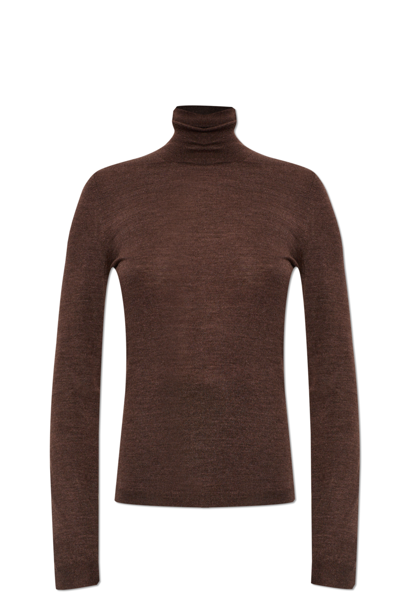 Maison Margiela Sweter Z Golfem, Kobiety, Brązowy