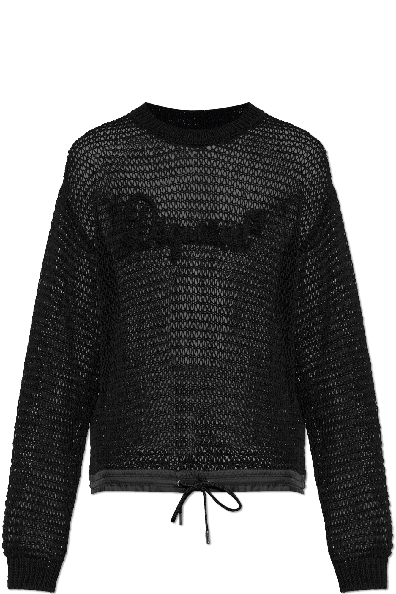 Dsquared2 Transparentny Sweter, Mężczyźni, Czarny