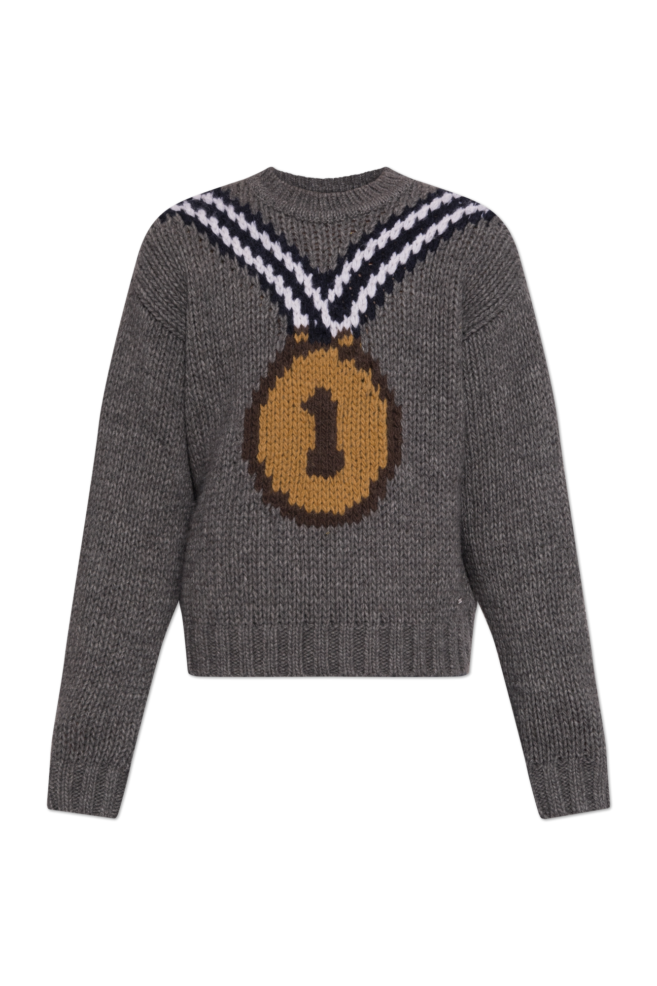 Dsquared2 Wełniany Sweter, Mężczyźni, Szary