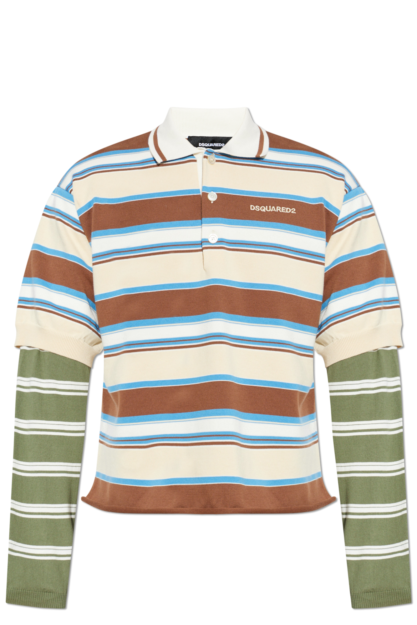 Dsquared2 Polo Z Logo, Mężczyźni, Brązowy