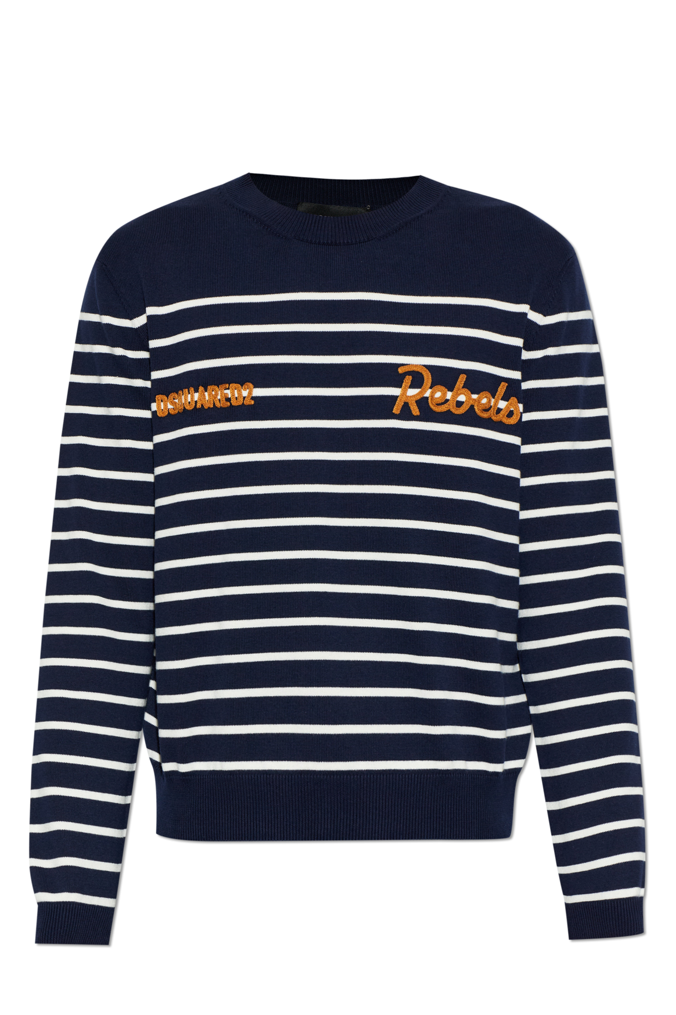 Dsquared2 Sweter Z Logo, Mężczyźni, Granatowy