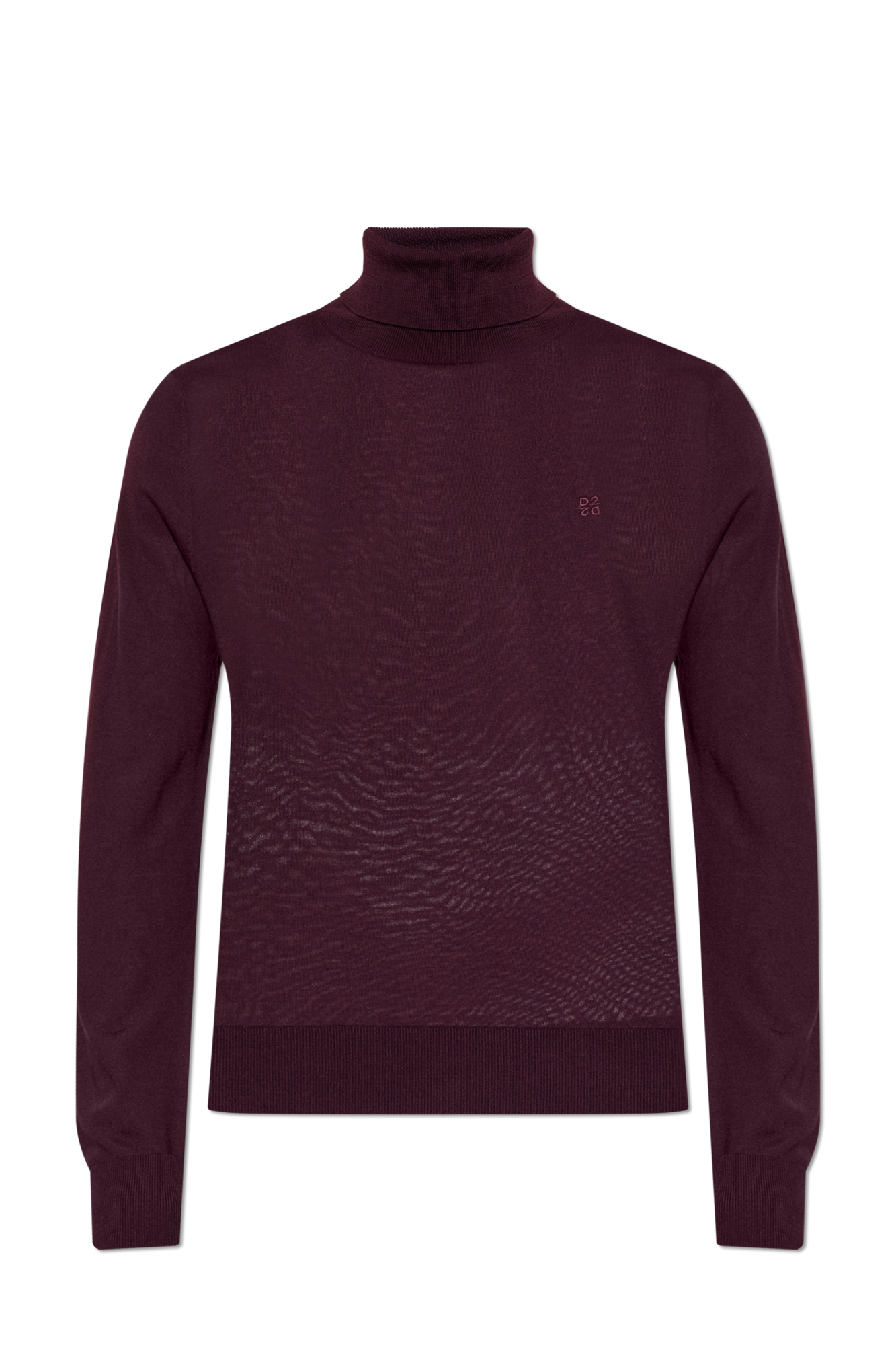 Dsquared2 Wełniany Golf Z Wyszytym Logo, Mężczyźni, Bordo