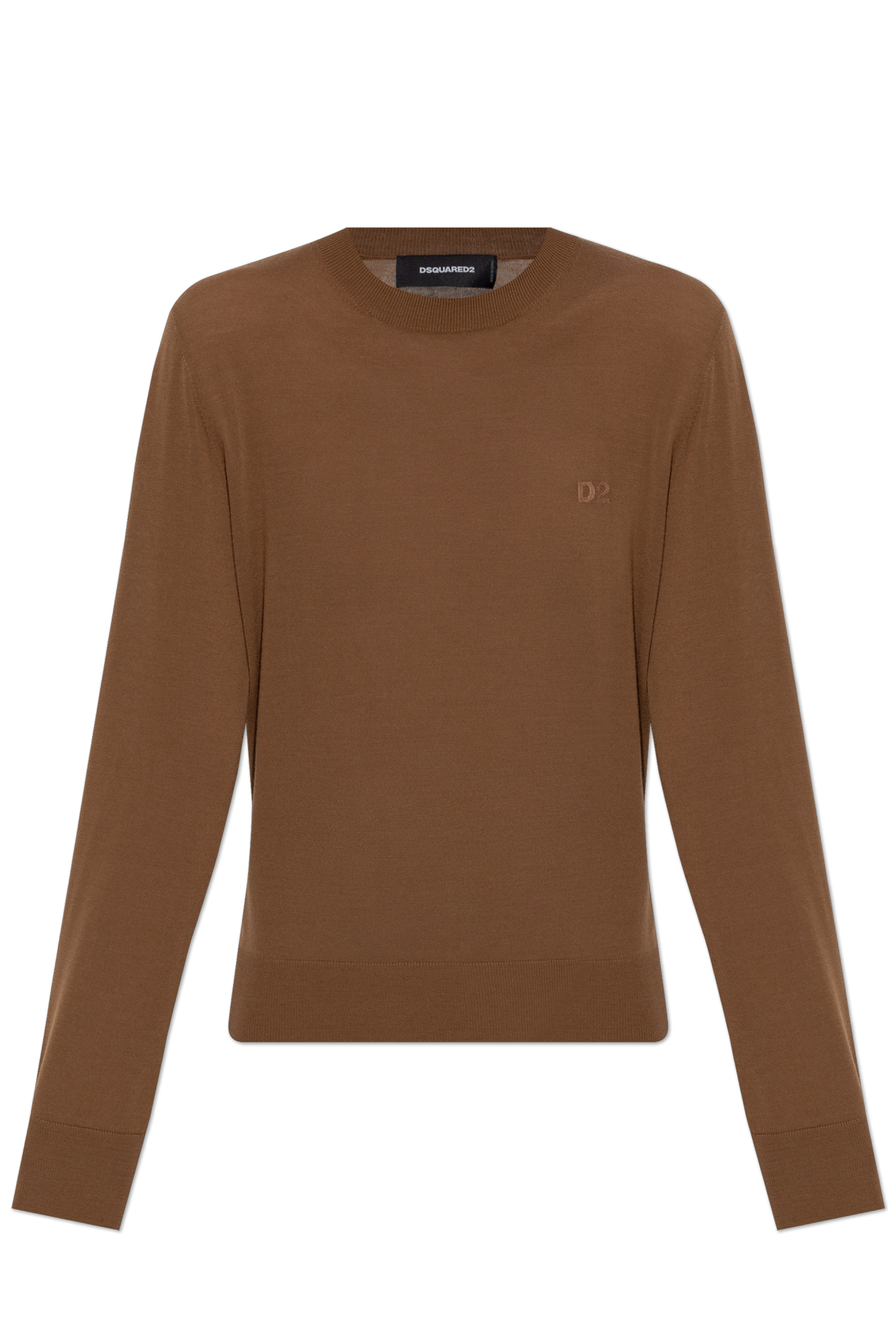 Dsquared2 Wełniany Sweter, Kobiety, Brązowy