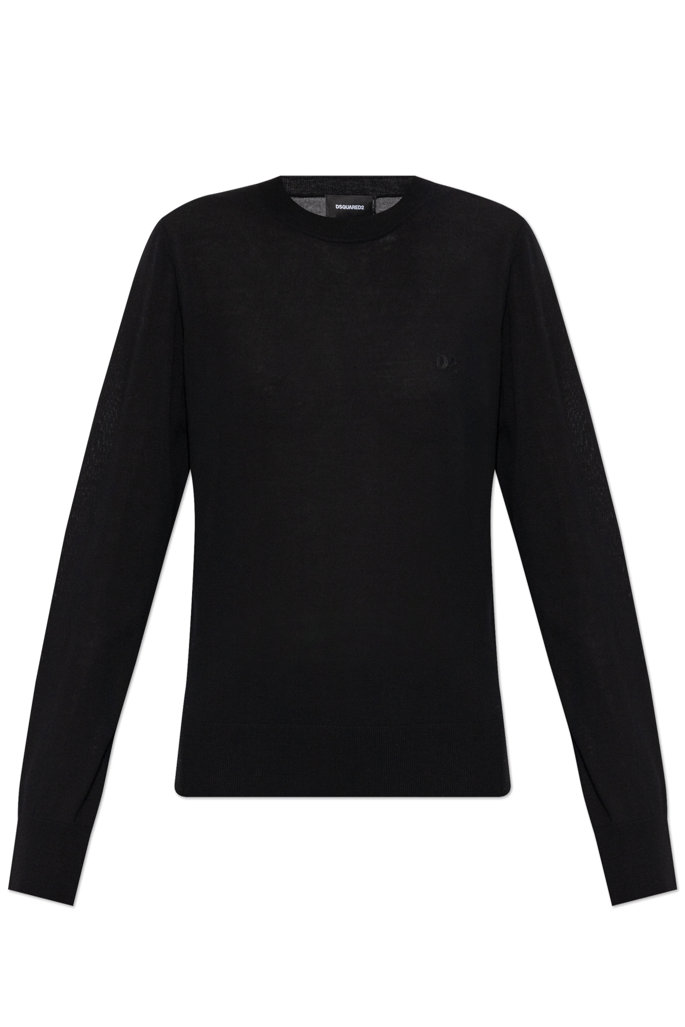 Dsquared2 Wełniany Sweter, Kobiety, Czarny
