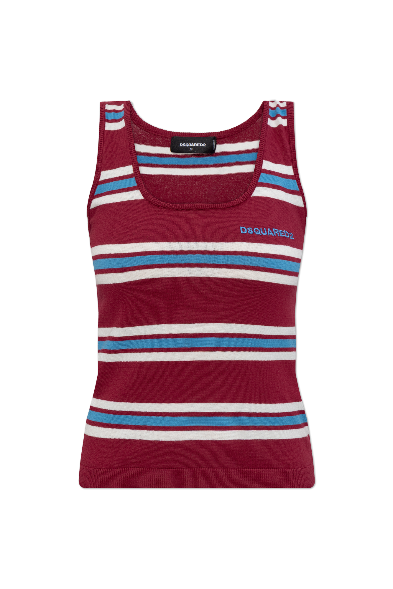 Dsquared2 Top Na Ramiączkach, Kobiety, Bordo