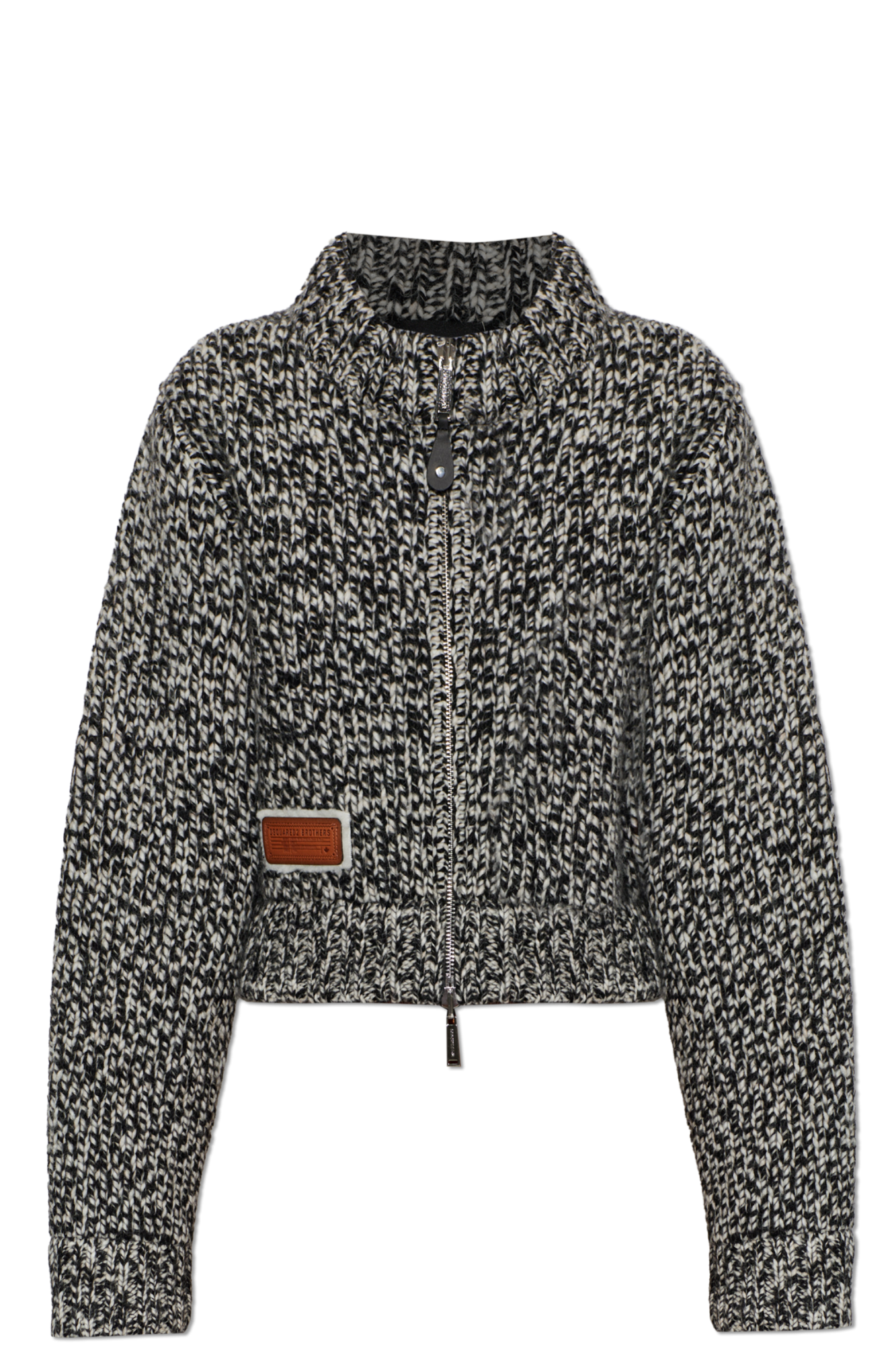Dsquared2 Kardigan Z Naszywką, Kobiety, Czarny