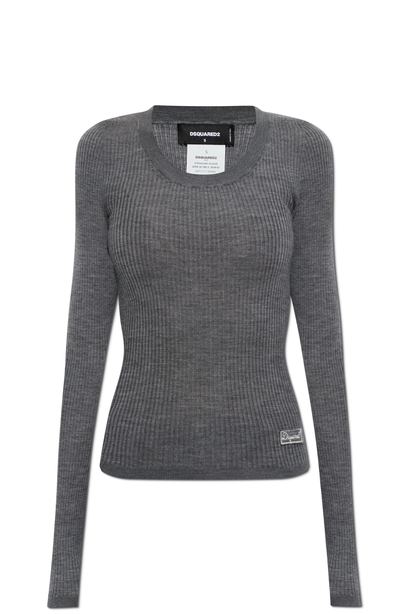 Dsquared2 Top O Dopasowanym Kroju, Kobiety, Szary