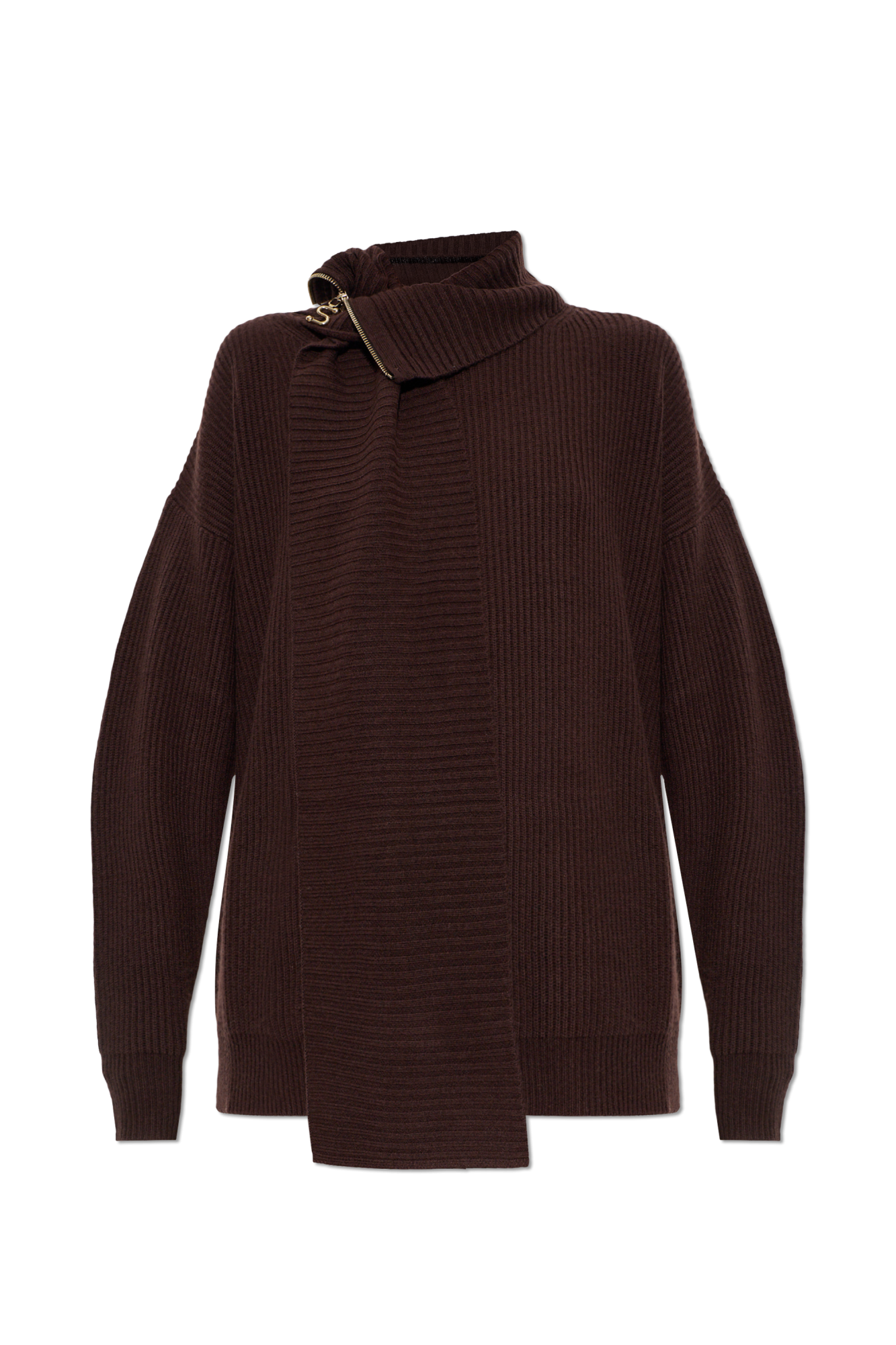 Sportmax Wełniany Sweter ‘Feltro’, Kobiety, Brązowy