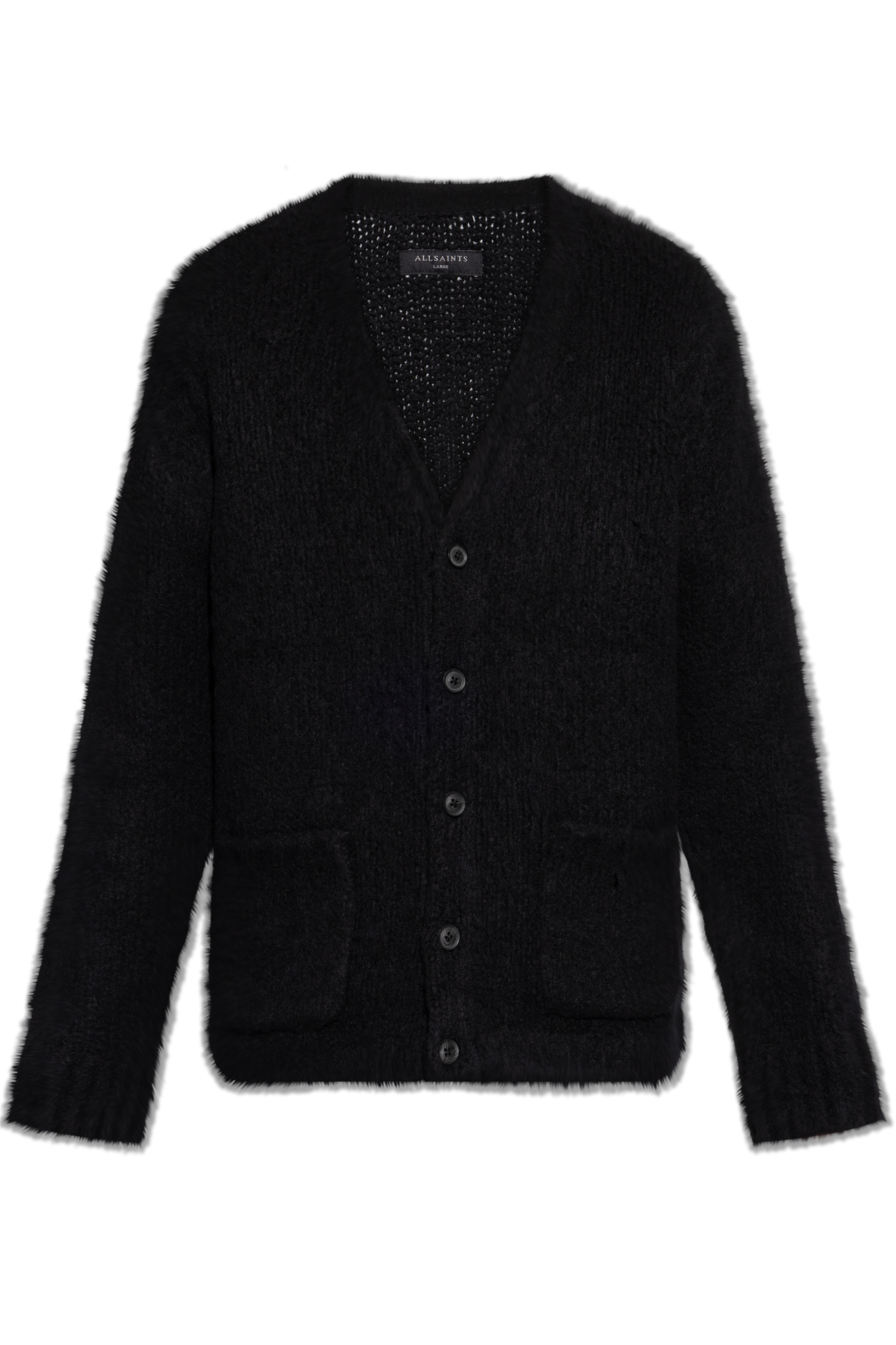 AllSaints Kardigan `Tobie`, Mężczyźni, Czarny
