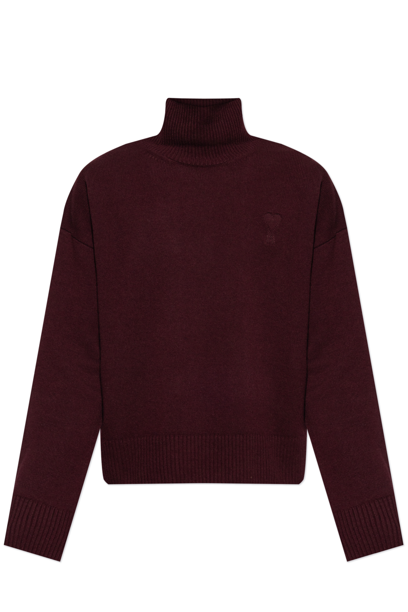 Ami Alexandre Mattiussi Wełniany Golf, Unisex, Bordo