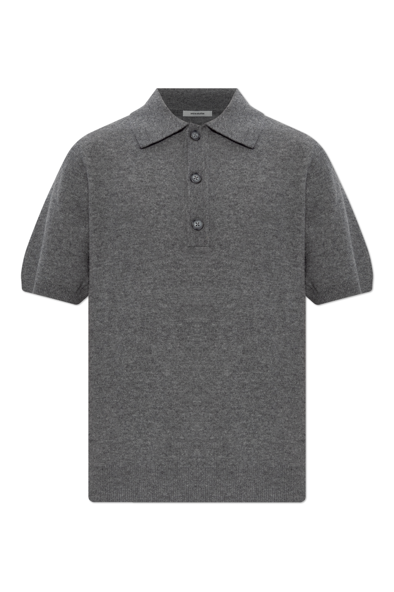 ENTIRE STUDIOS Wełniane Polo, Unisex, Szary