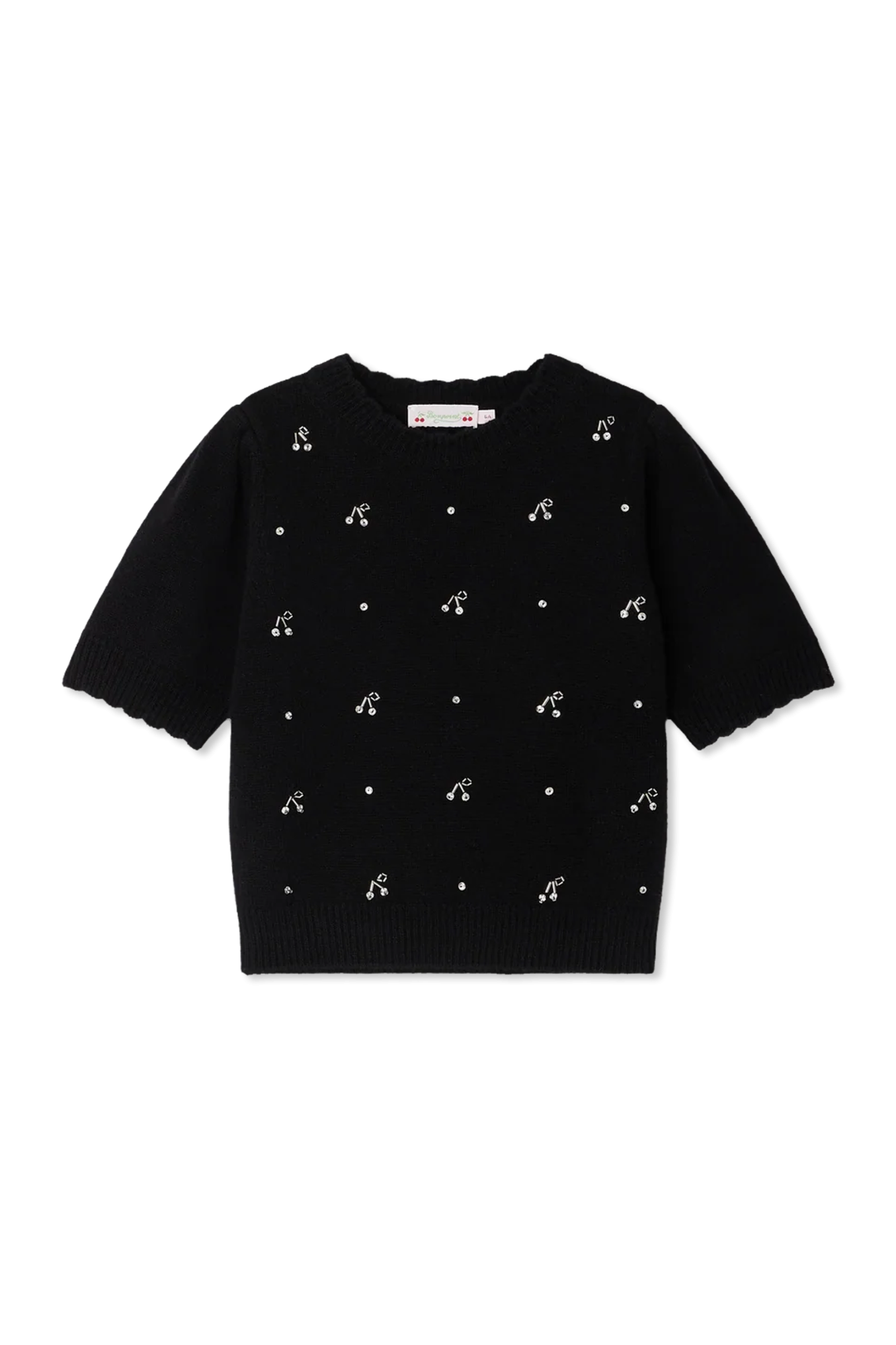 Bonpoint  Sweter Z Aplikacjami, Unisex, Czarny