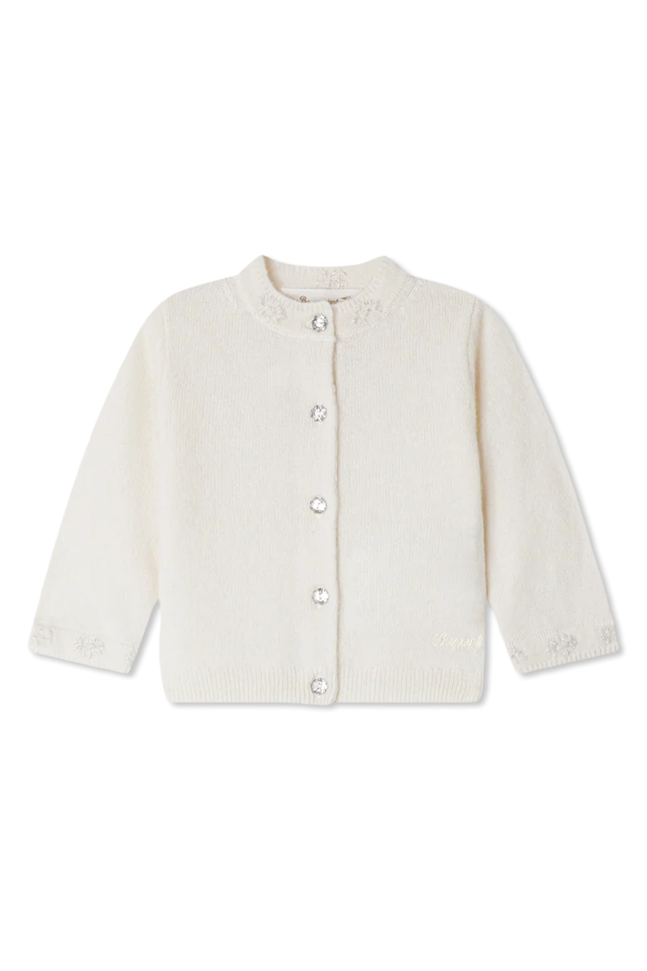 Bonpoint  Kaszmirowy Kardigan, Unisex, Biały