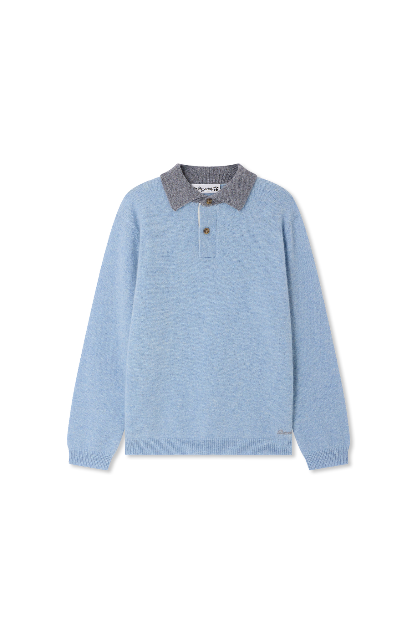 Bonpoint  Kaszmirowe Polo ‘Jameson’, Unisex, Niebieski