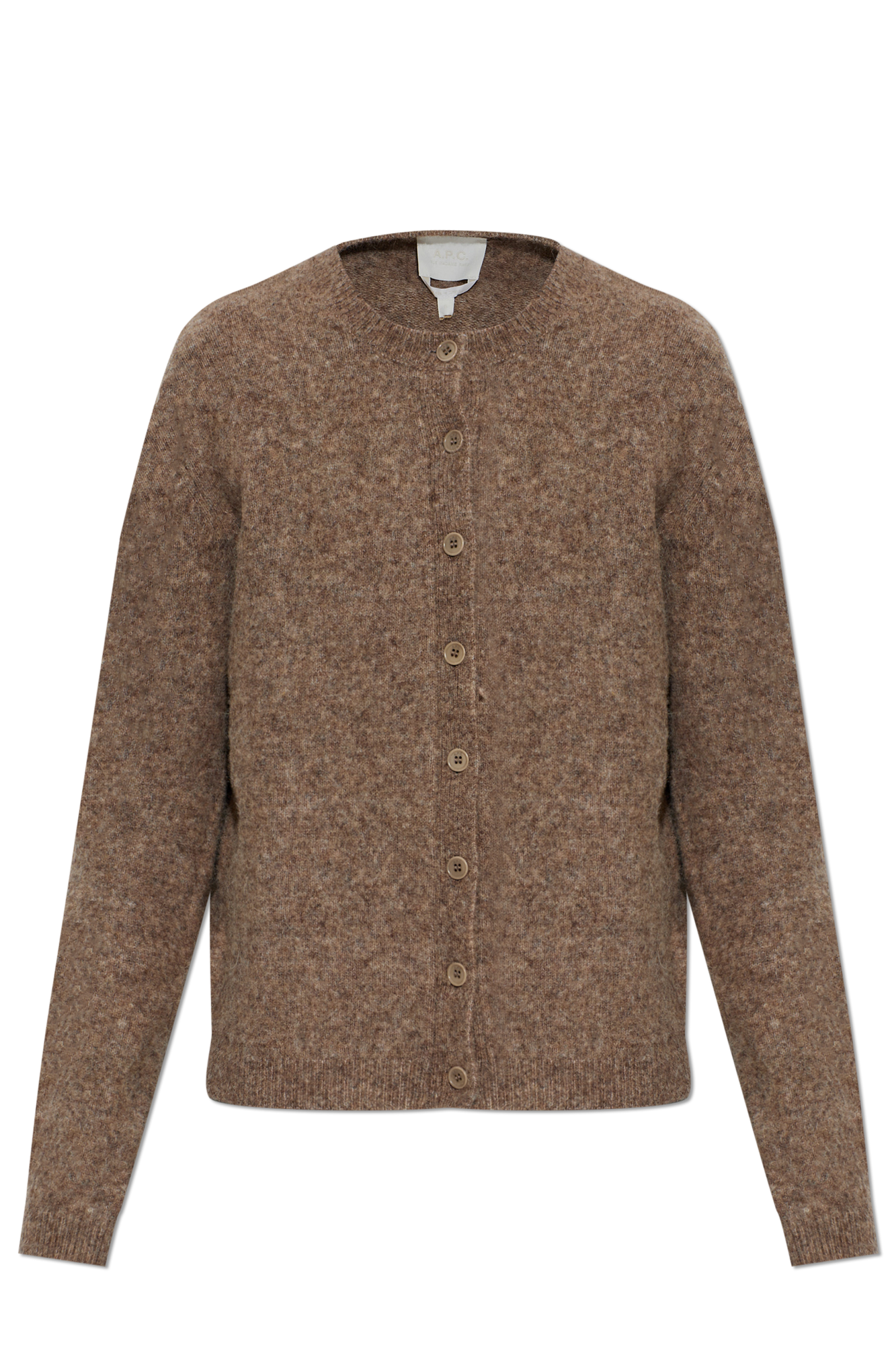 A.P.C. Wełniany Kardigan, Kobiety, Brązowy