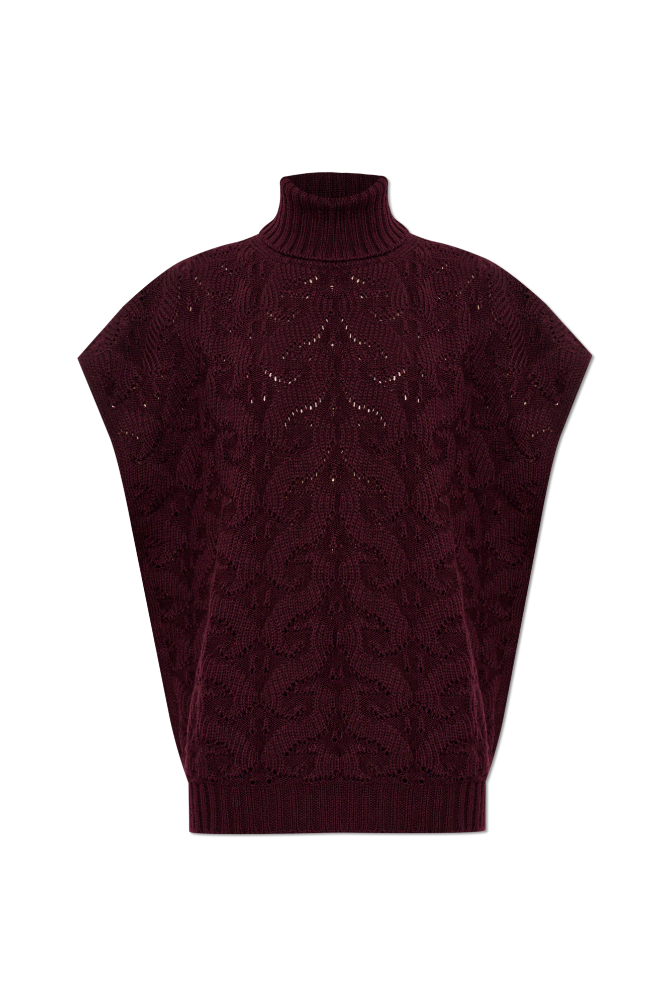Etro Kamizelka Z Golfem, Kobiety, Bordo