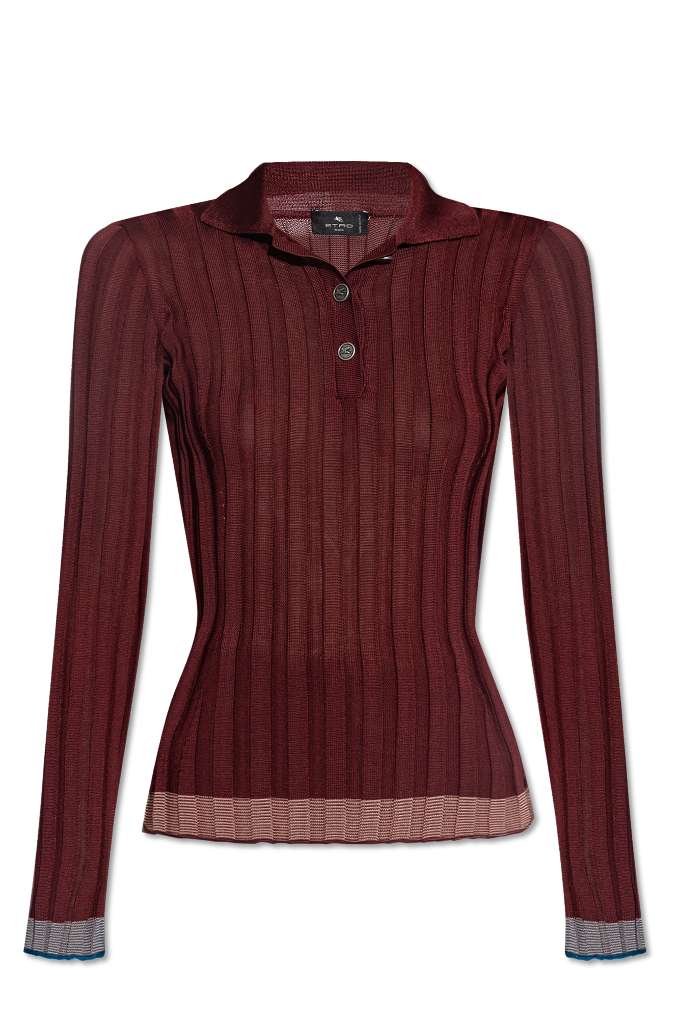 Etro Polo Z Logo, Kobiety, Bordo