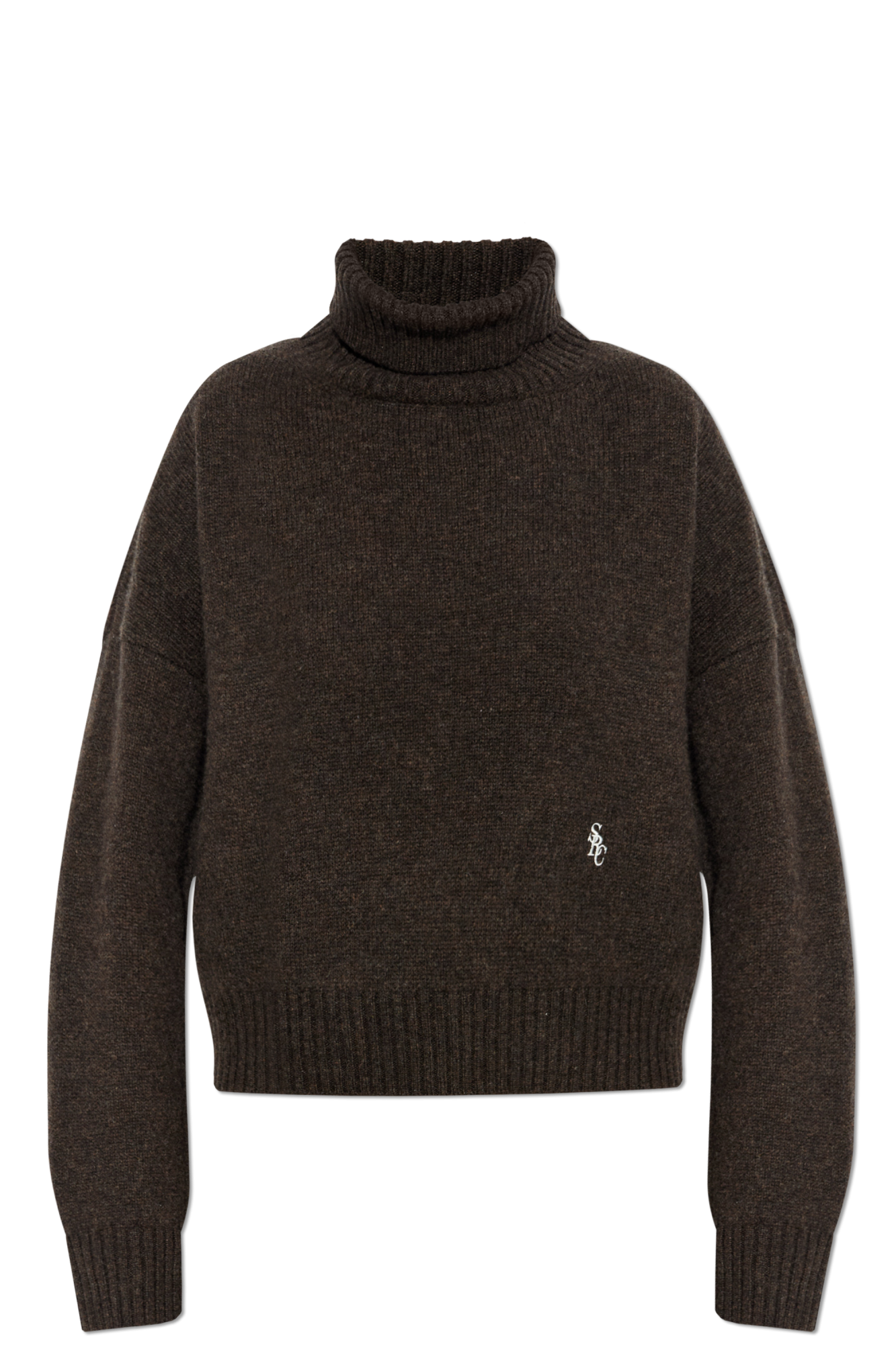 Sporty & Rich Sweter ‘Farmhouse Drop’, Kobiety, Brązowy