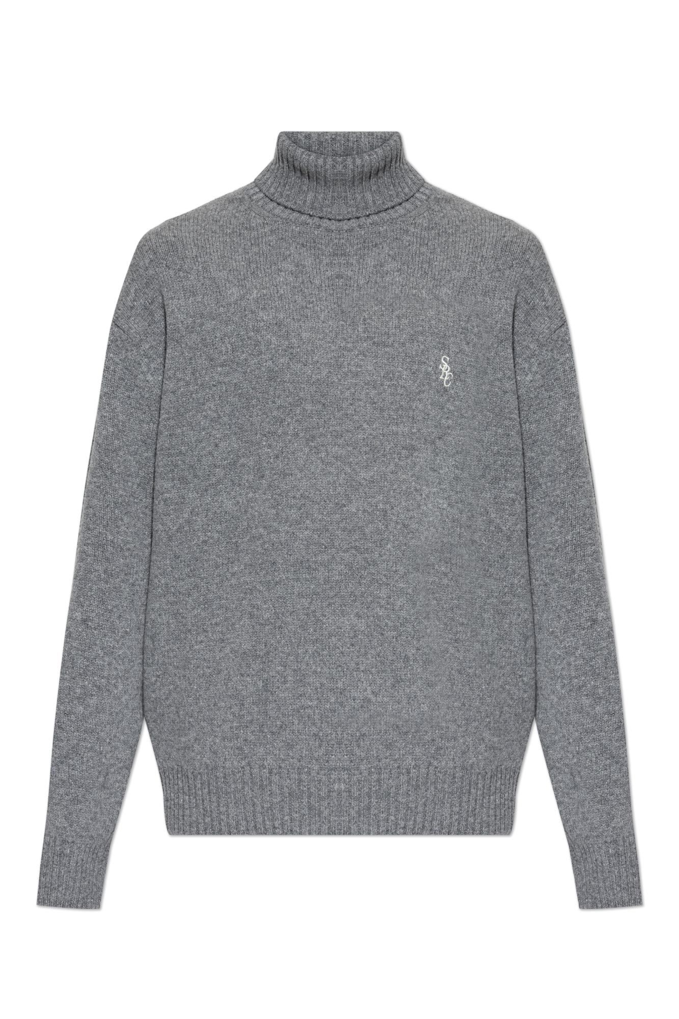 Sporty & Rich Sweter ‘Central Park Drop’, Mężczyźni, Szary