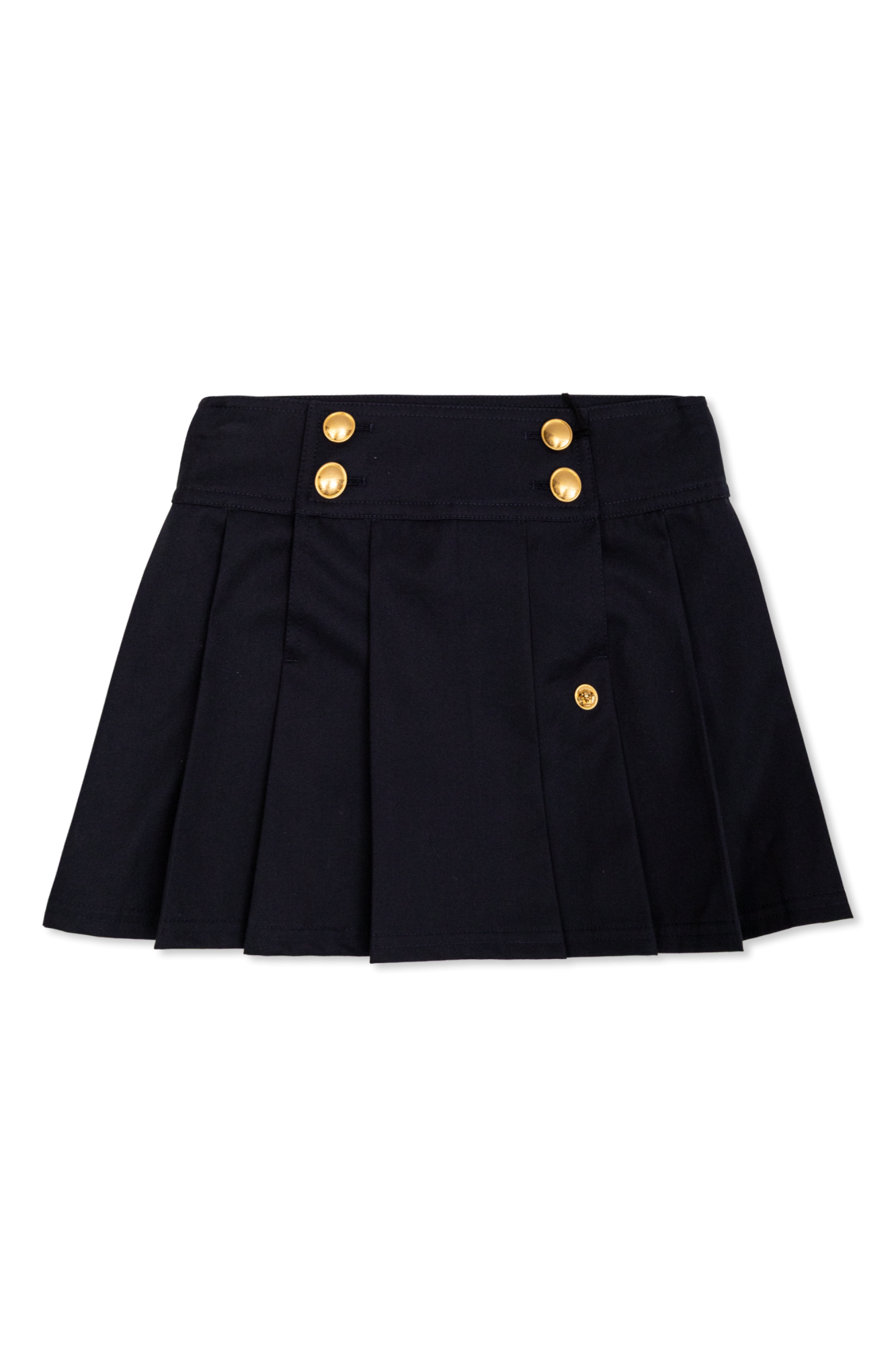 Versace Kids Plisowana Spódnica, Unisex, Granatowy