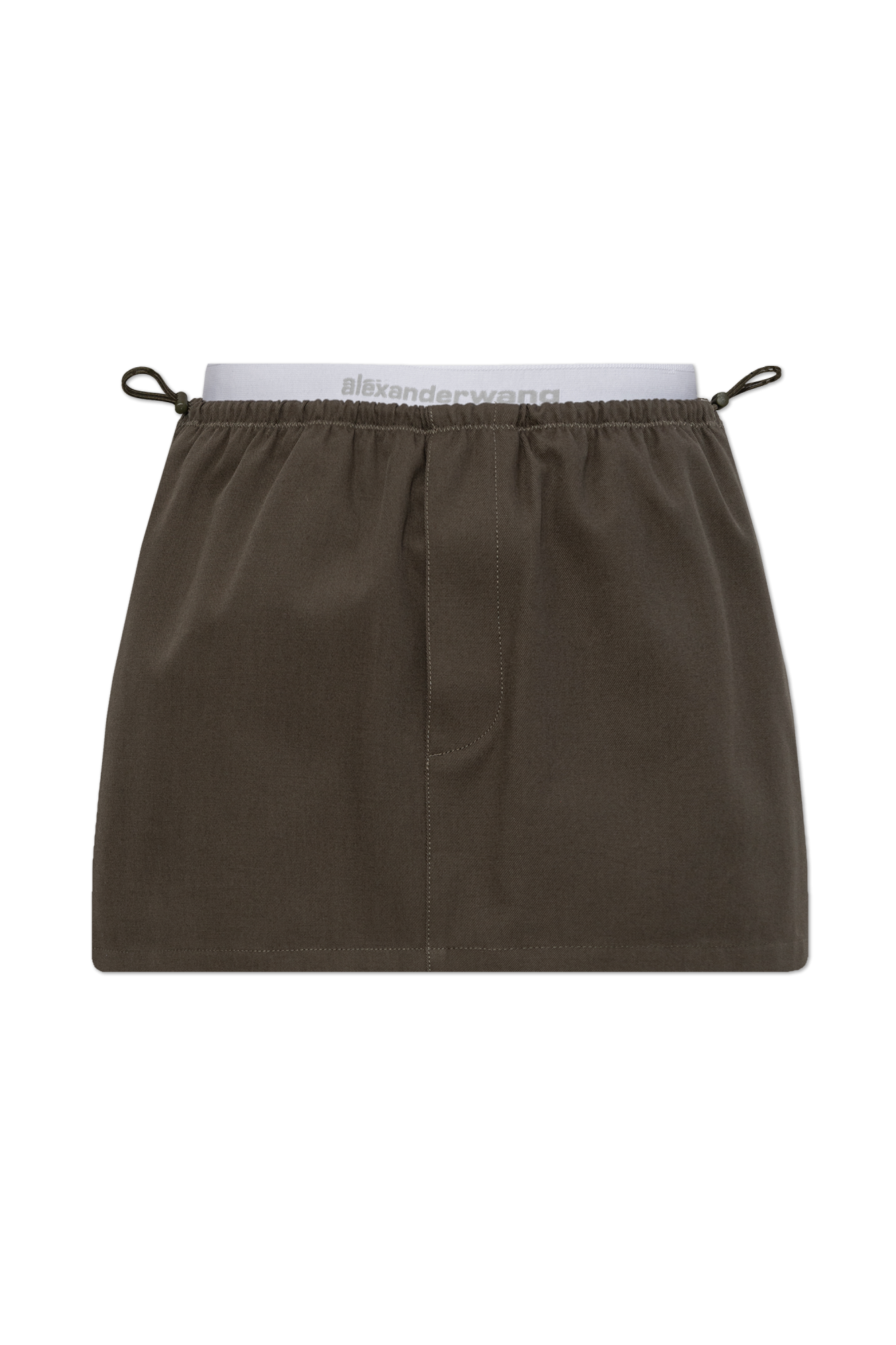 Alexander Wang Spódnica Z Logo, Kobiety, Zielony