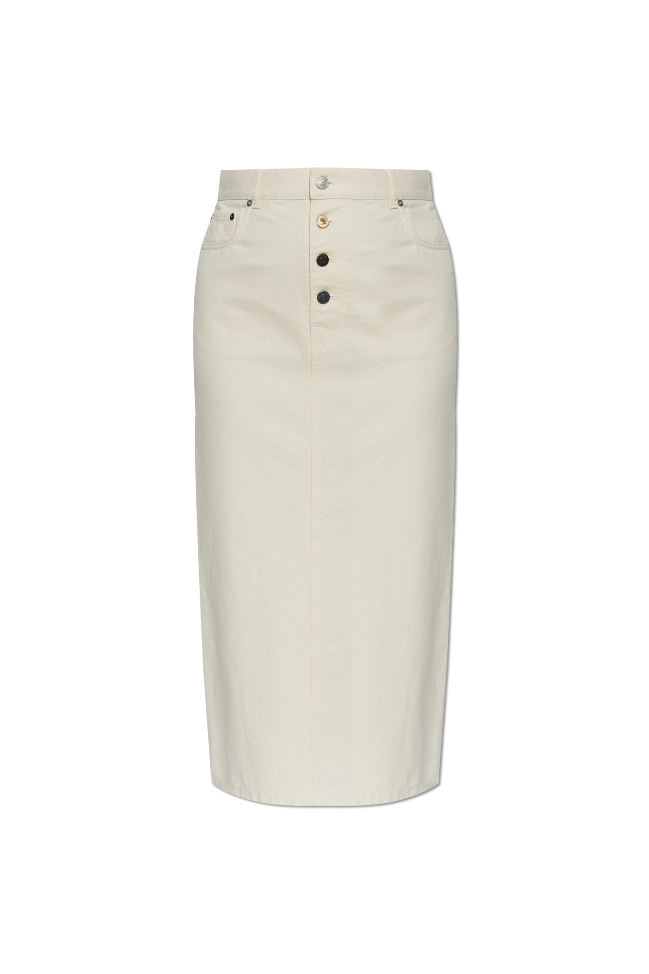 Moschino Jeansowa Spódnica, Kobiety, Kremowy