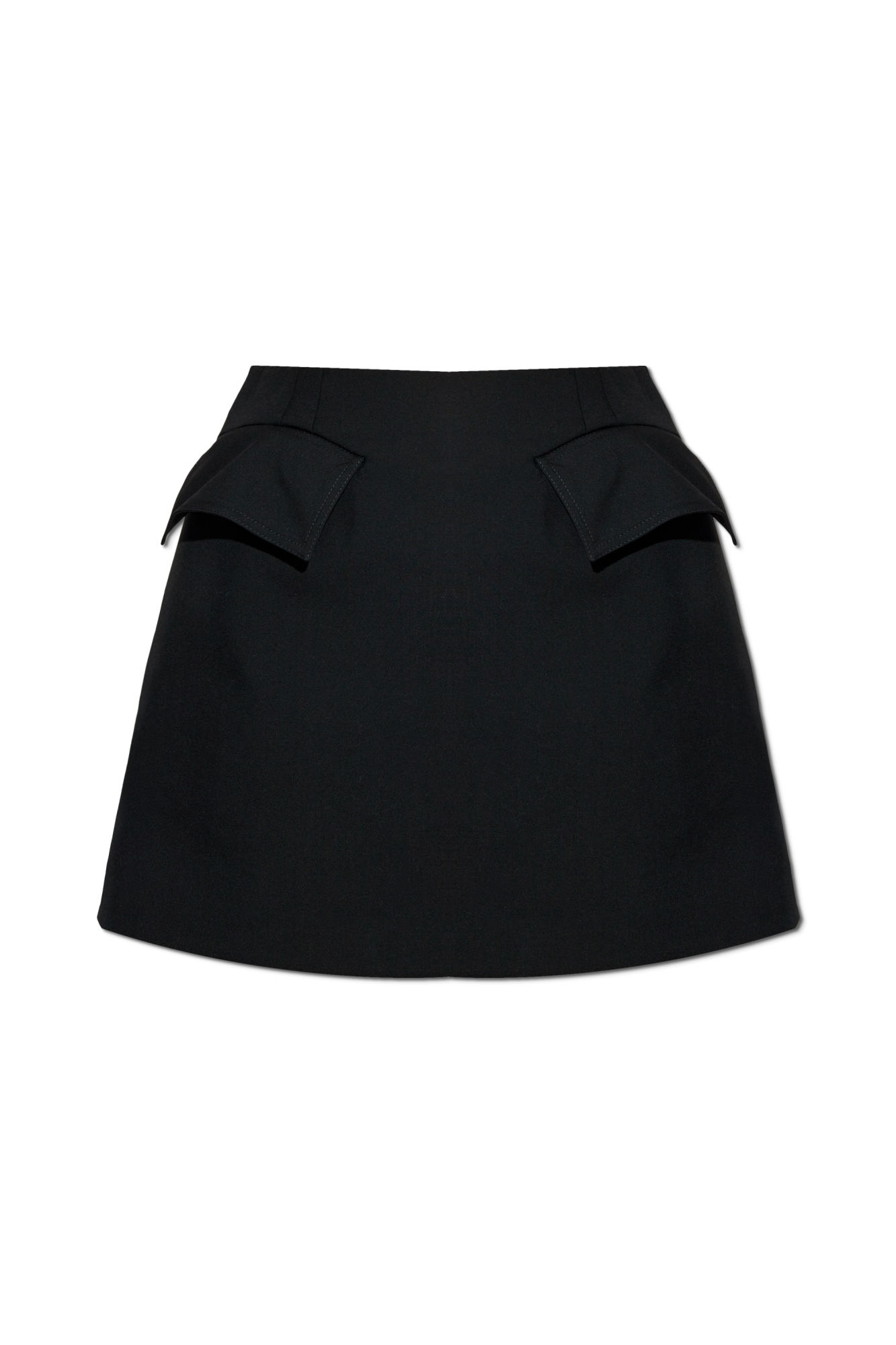 Alexander McQueen Wełniana Spódnica, Kobiety, Czarny