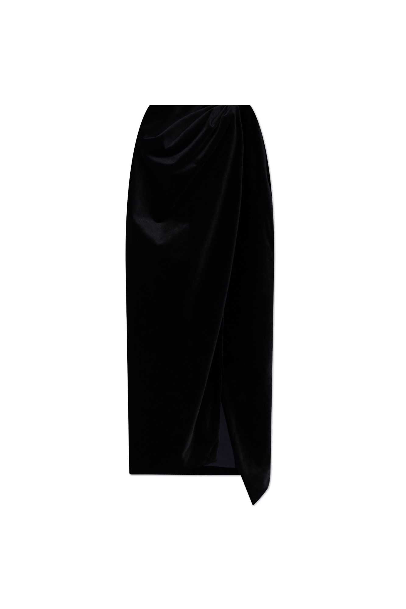 Balenciaga Welurowa Spódnica, Kobiety, Czarny