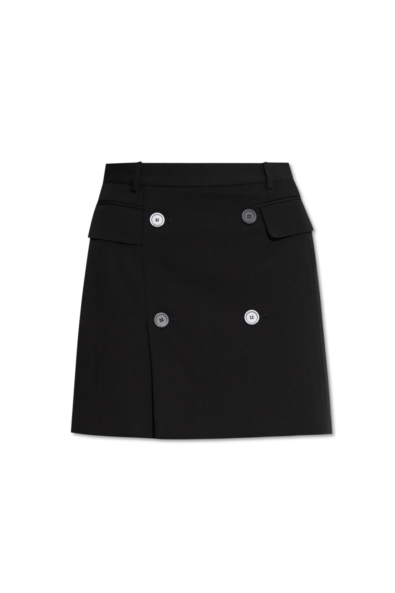 Balenciaga Spódnica Z Dekoracyjnymi Guzikami, Kobiety, Czarny