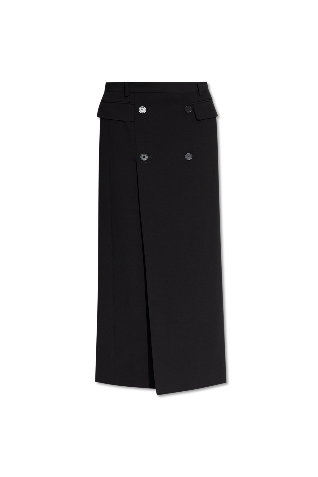 Balenciaga Spódnica Z Dekoracyjnymi Guzikami, Kobiety, Czarny