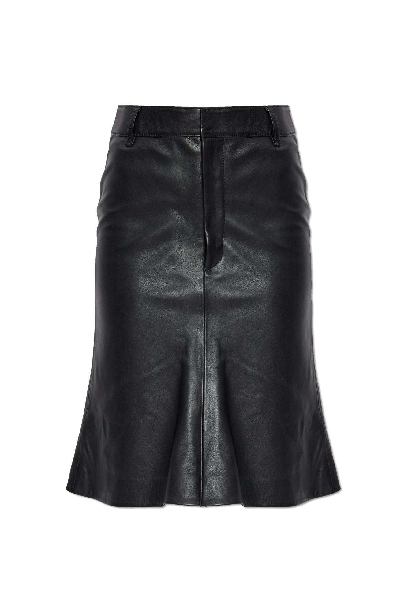 Balenciaga Skórzana Spódnica, Kobiety, Czarny