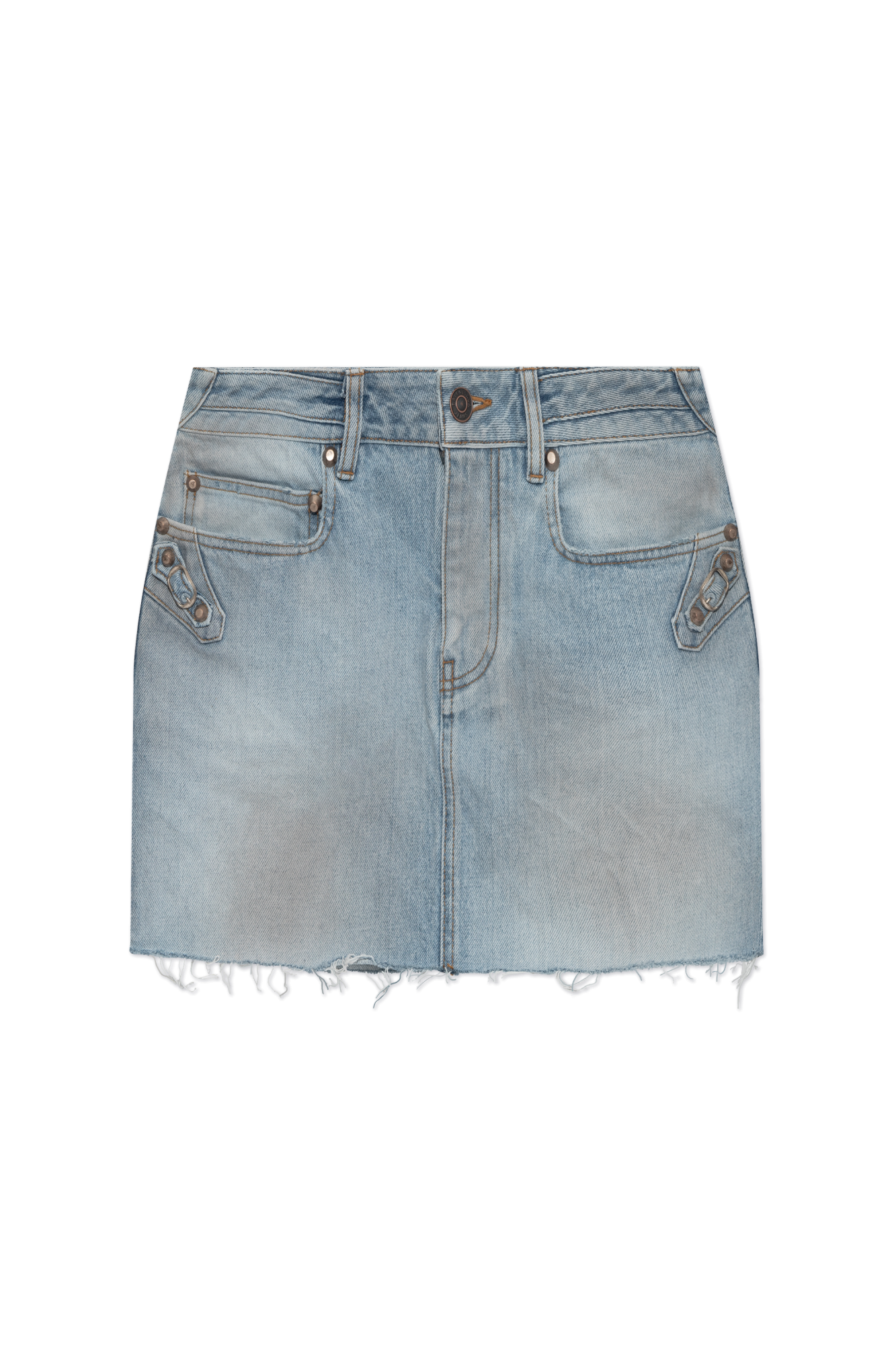 Balenciaga Krótka Jeansowa Spódnica, Kobiety, Jasnoniebieski
