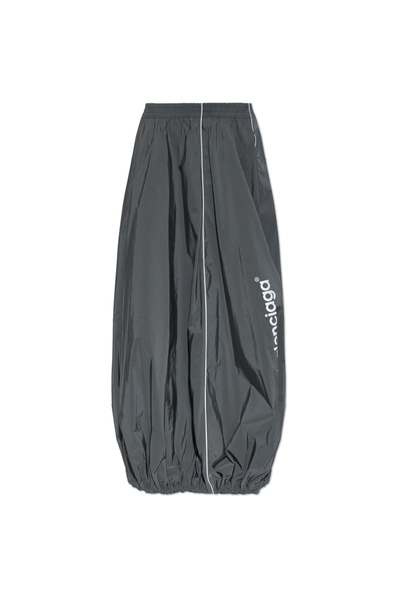 Balenciaga Spódnica Z Logo, Kobiety, Szary