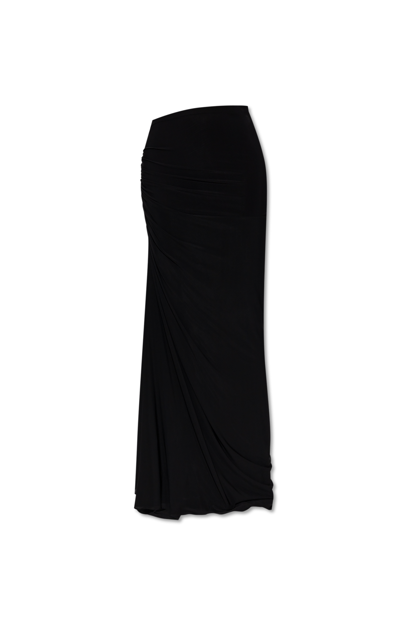 Alaïa Spódnica Z Drapowaniem Z Boku, Kobiety, Czarny