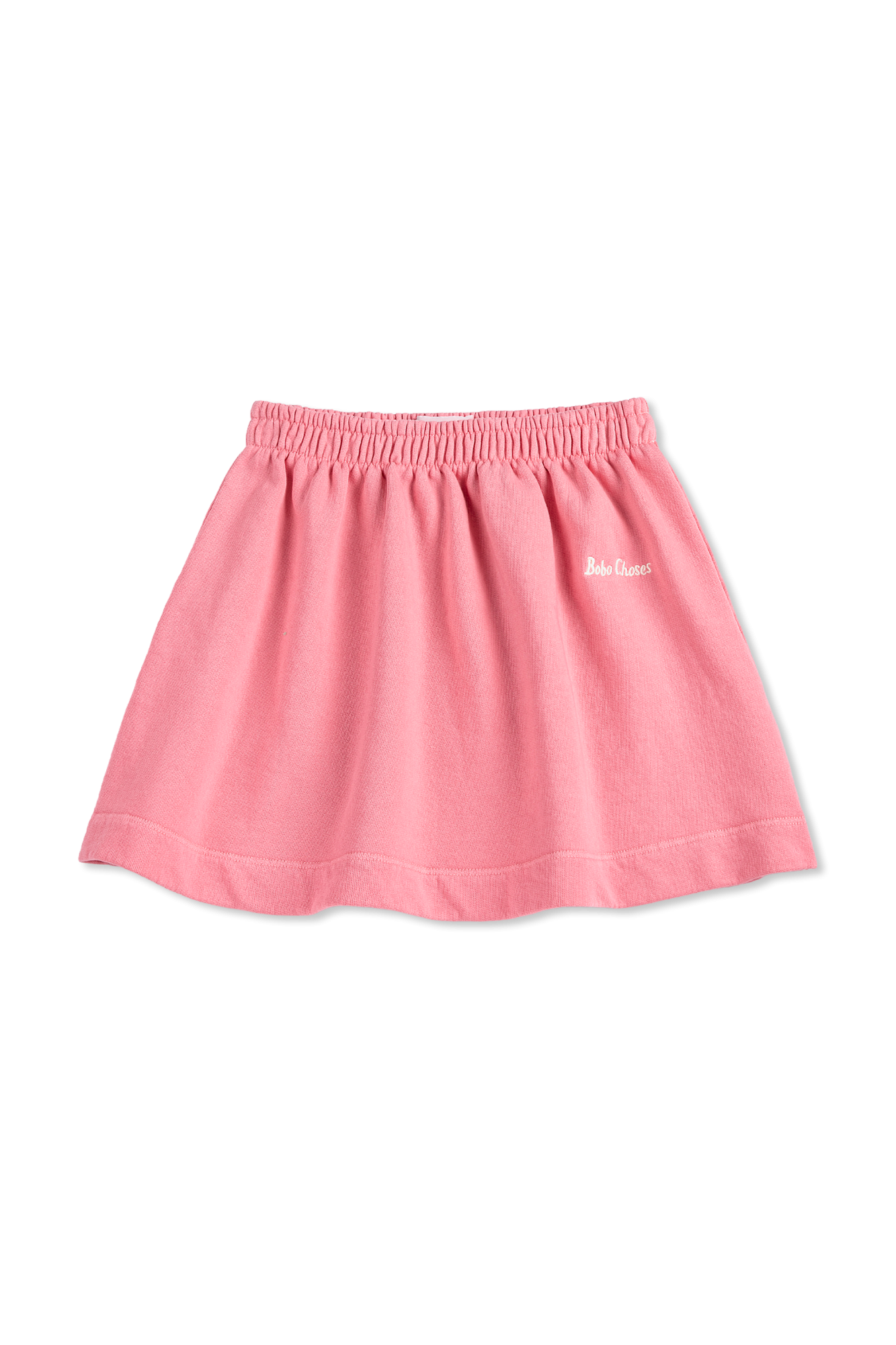 Bobo Choses Bawełniana Spódnica Z Wyszytym Logo, Unisex, Różowy