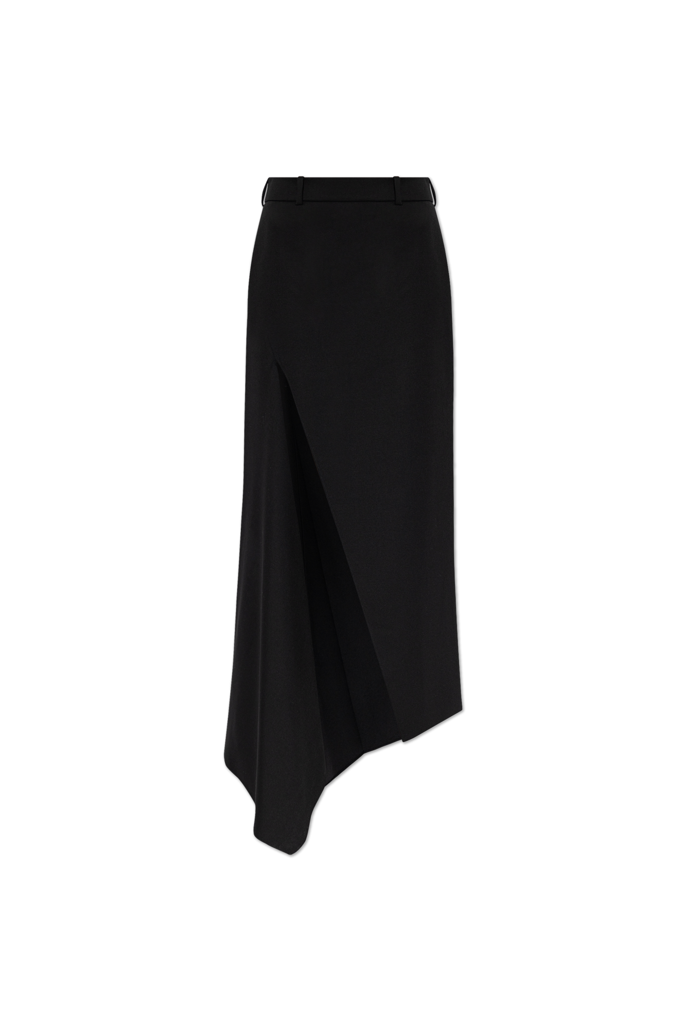 Givenchy Asymetryczna Spódnica Z Rozcięciem, Kobiety, Czarny